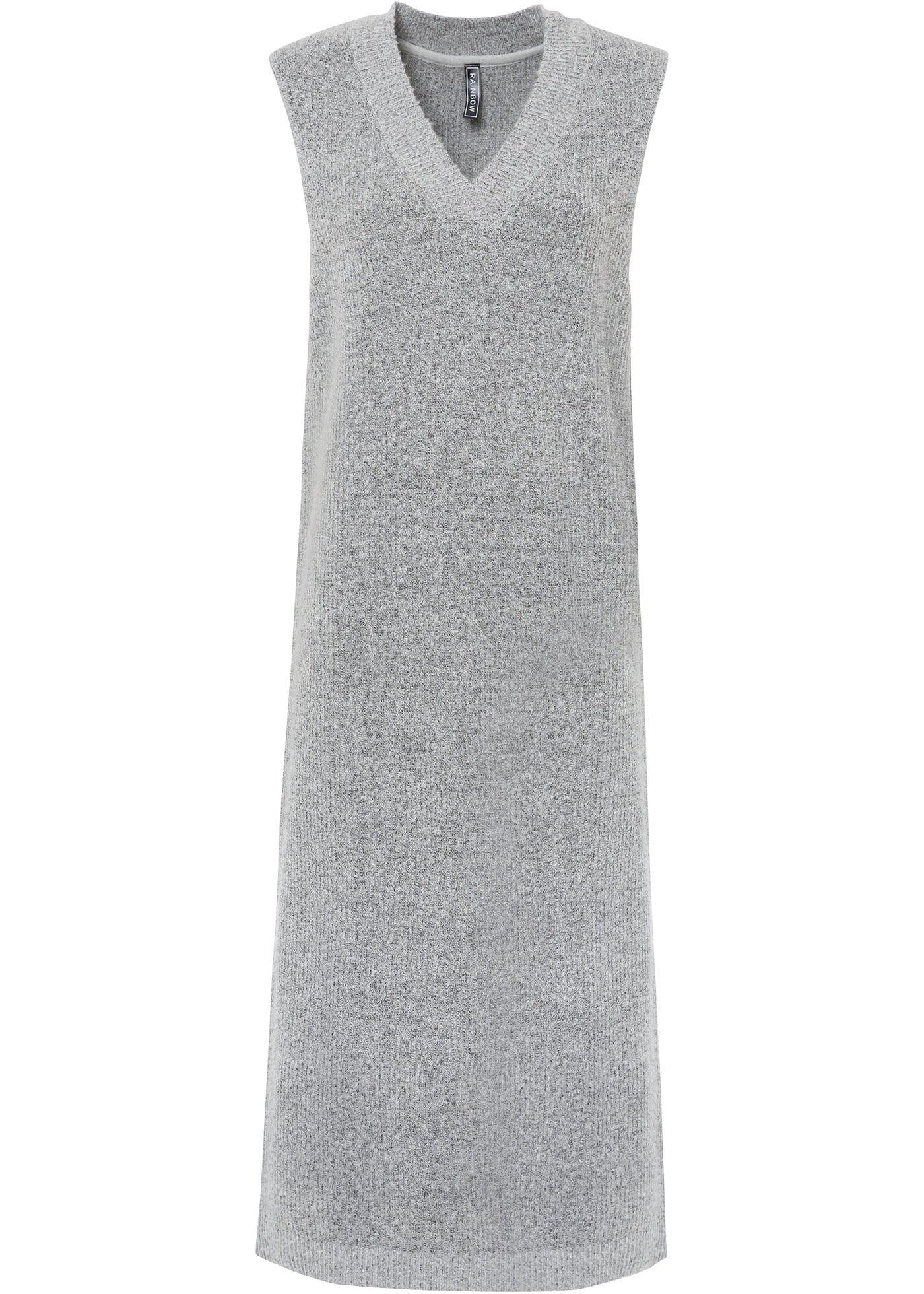 Robe en maille avec décolleté en V plongeant