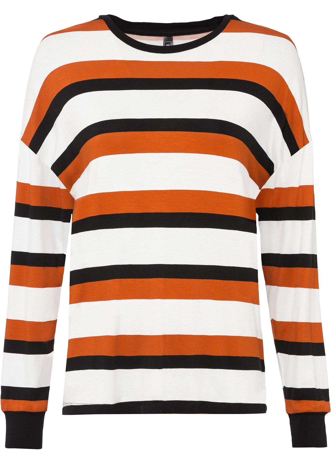 T-shirt manches longues à rayures