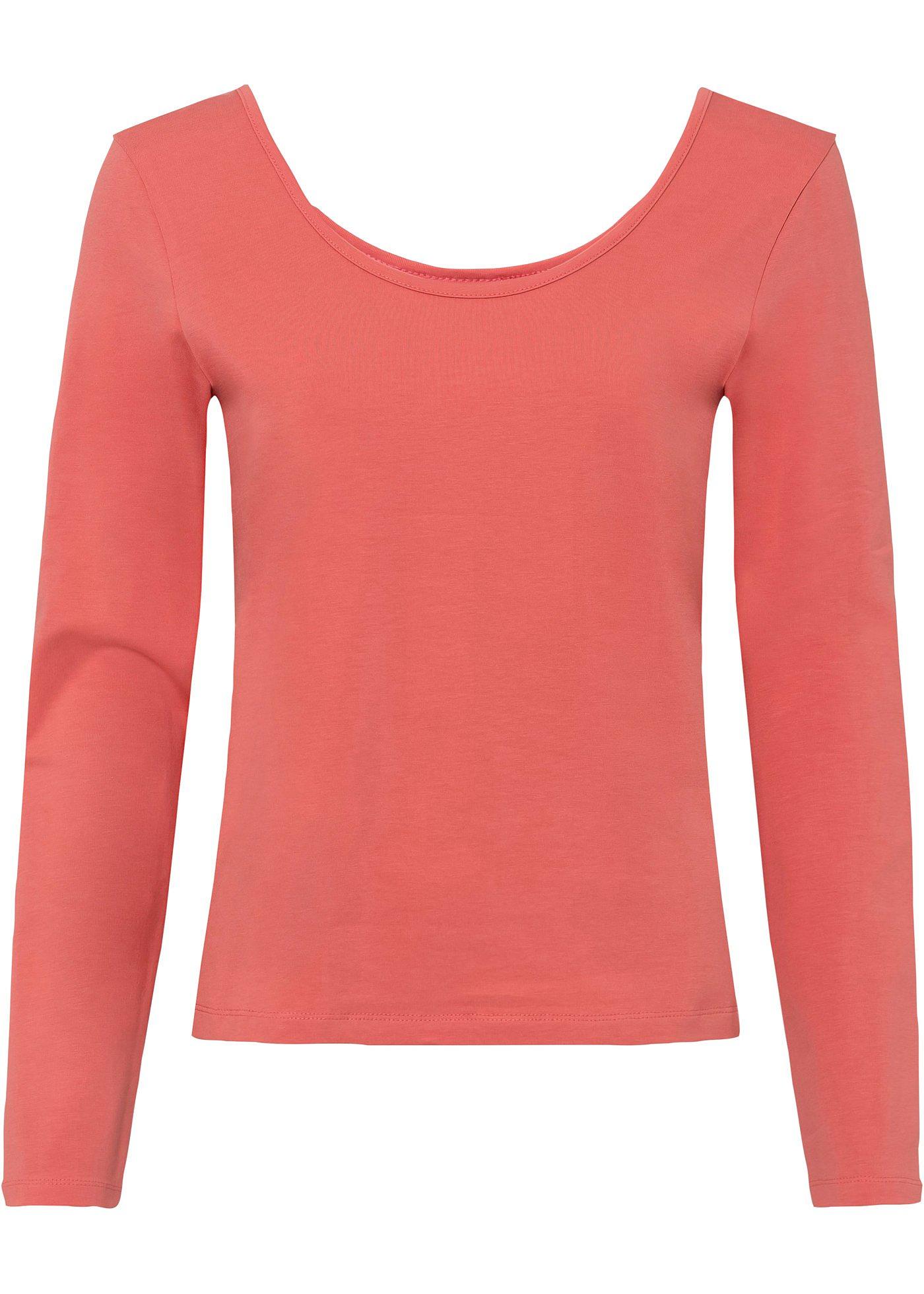 T-shirt avec dos plongeant