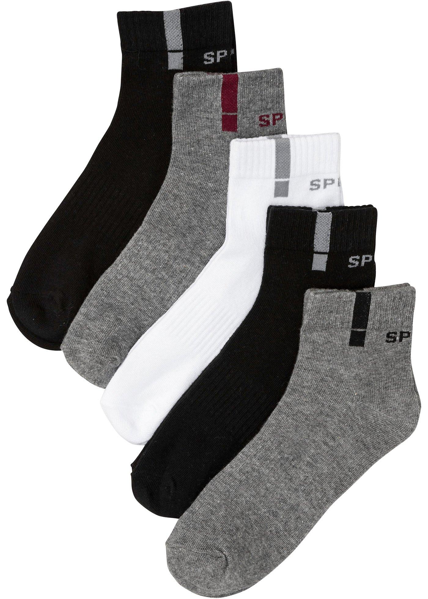 Lot de 5 paires de chaussettes de sport avec coton bio