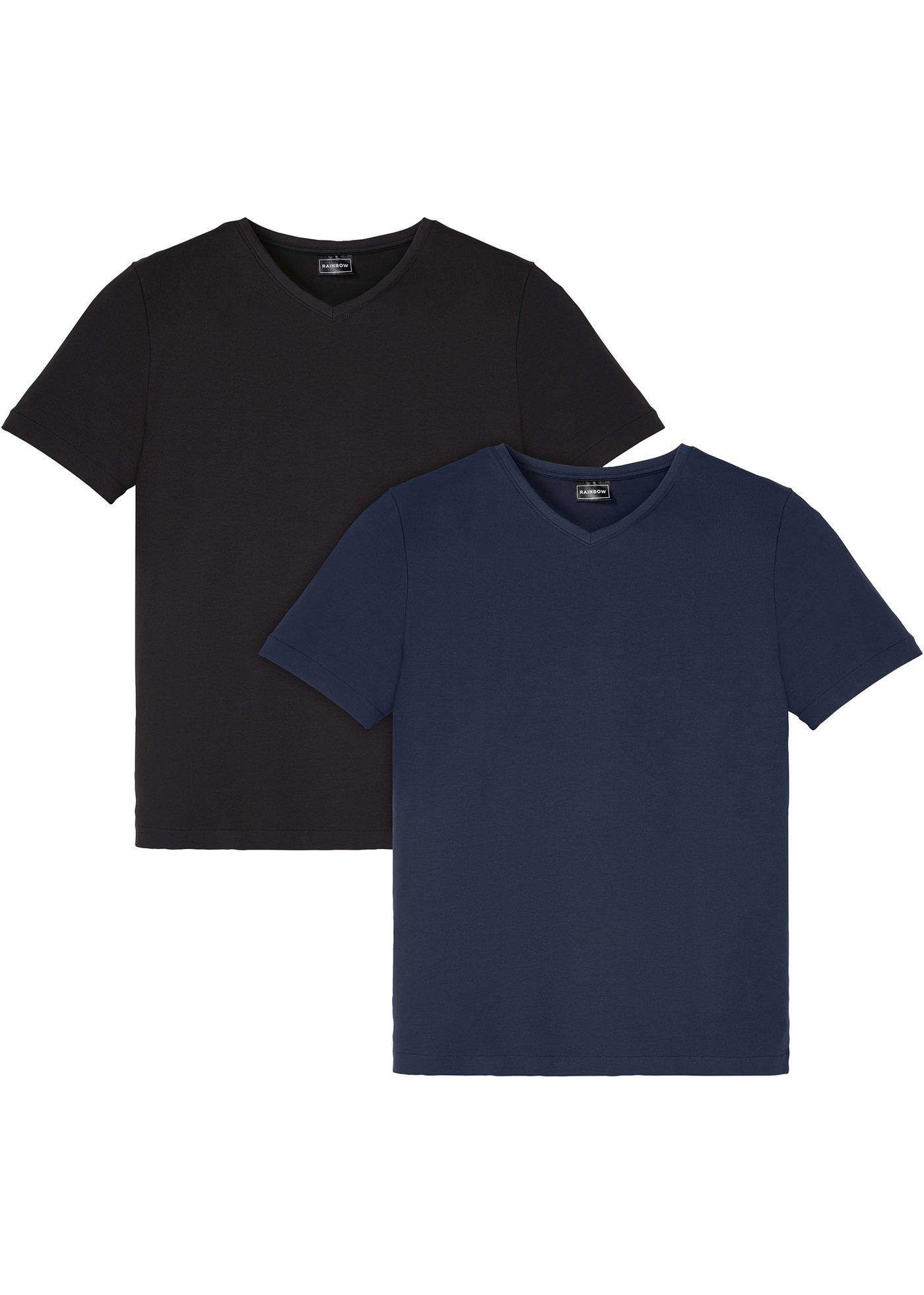 Lot de 2 T-shirts extensibles, Slim Fit