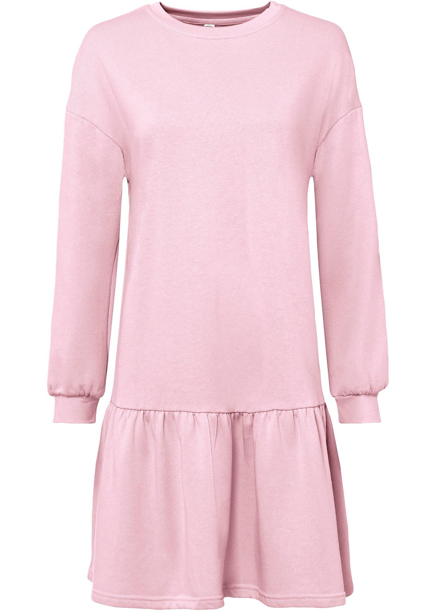 Robe sweat à volant