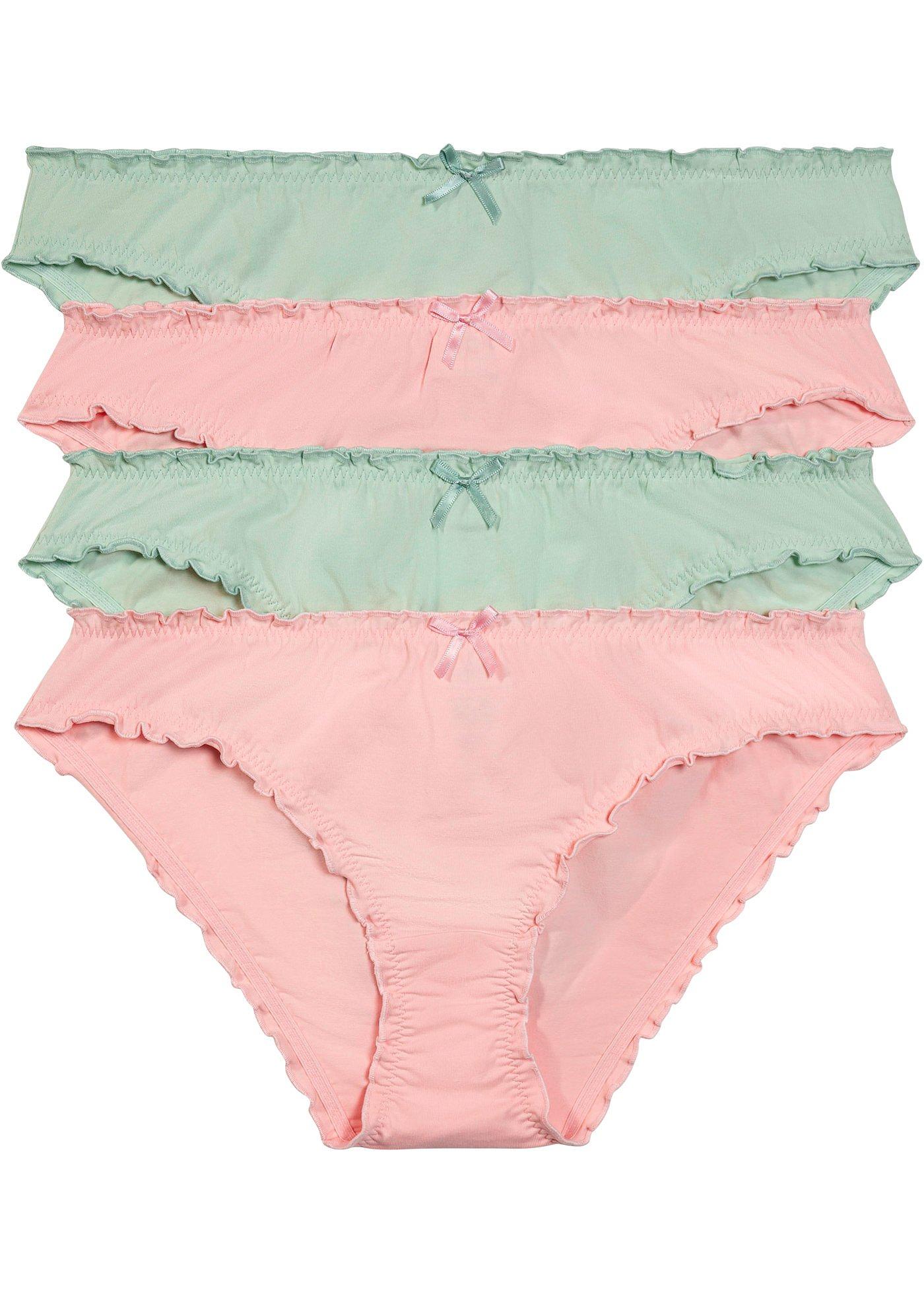 Lot de 4 slips avec coton bio