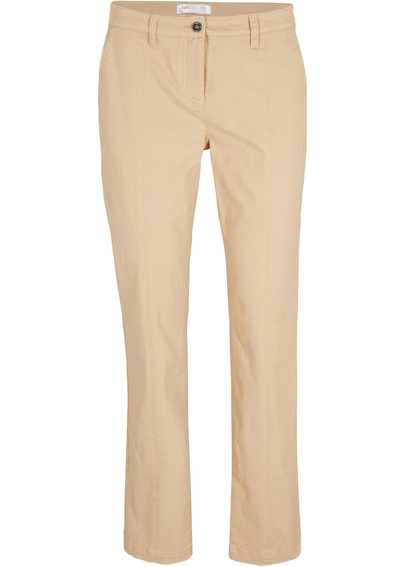 Pantalon chino avec coutures d'empiècement