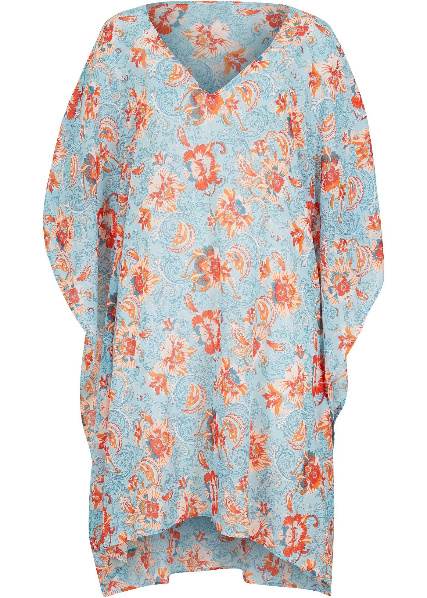 Robe-tunique de plage avec découpes