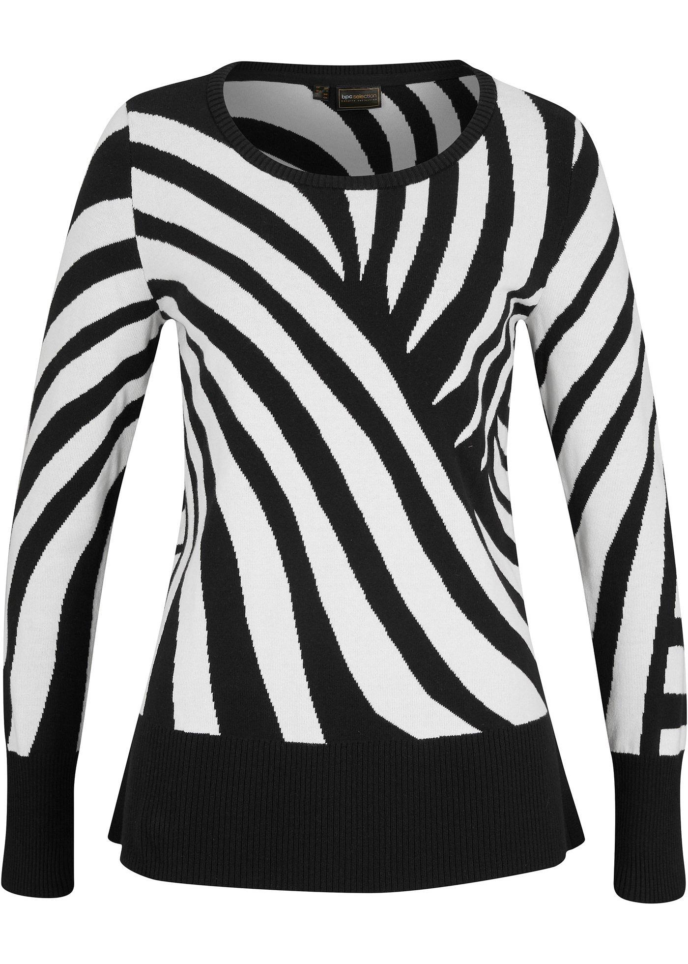 Pull oversize avec motif jacquard