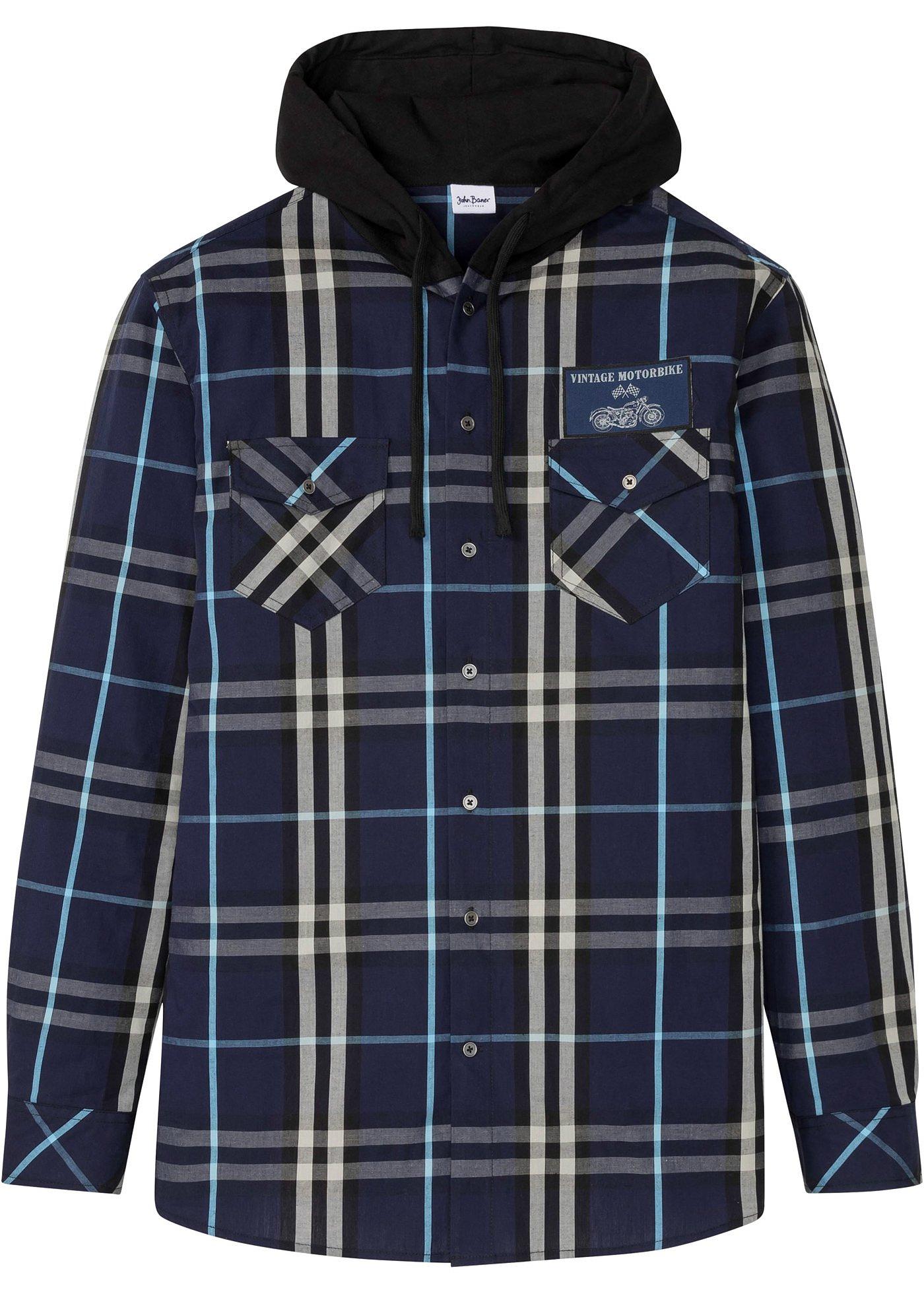 Chemise manches longues à capuche