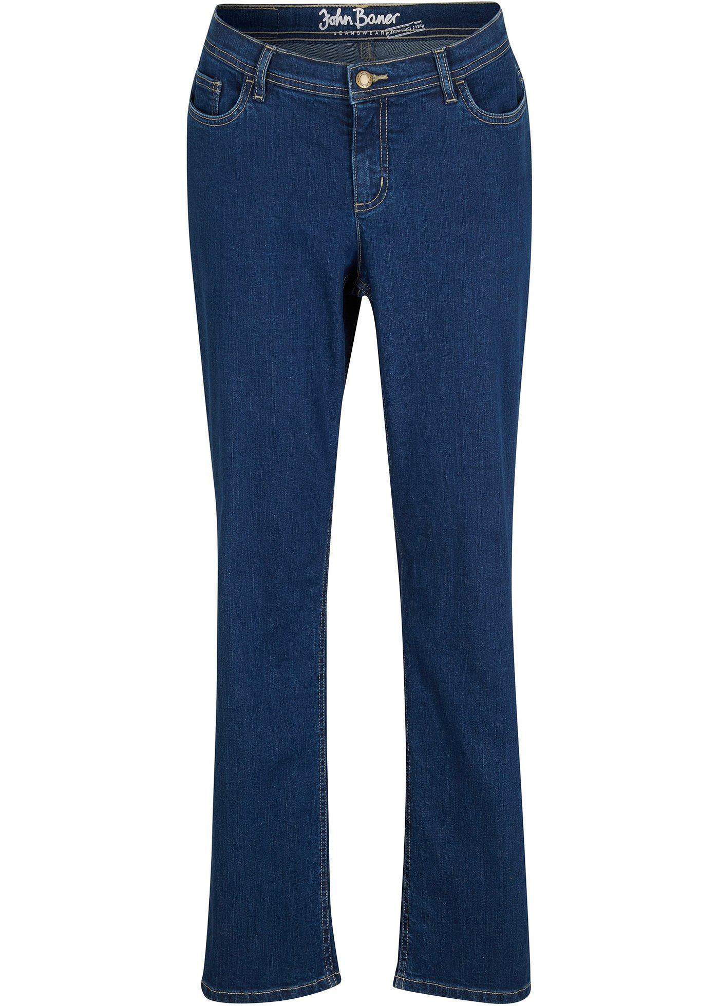 Jean extensible Straight Fit avec entrejambe renforcé