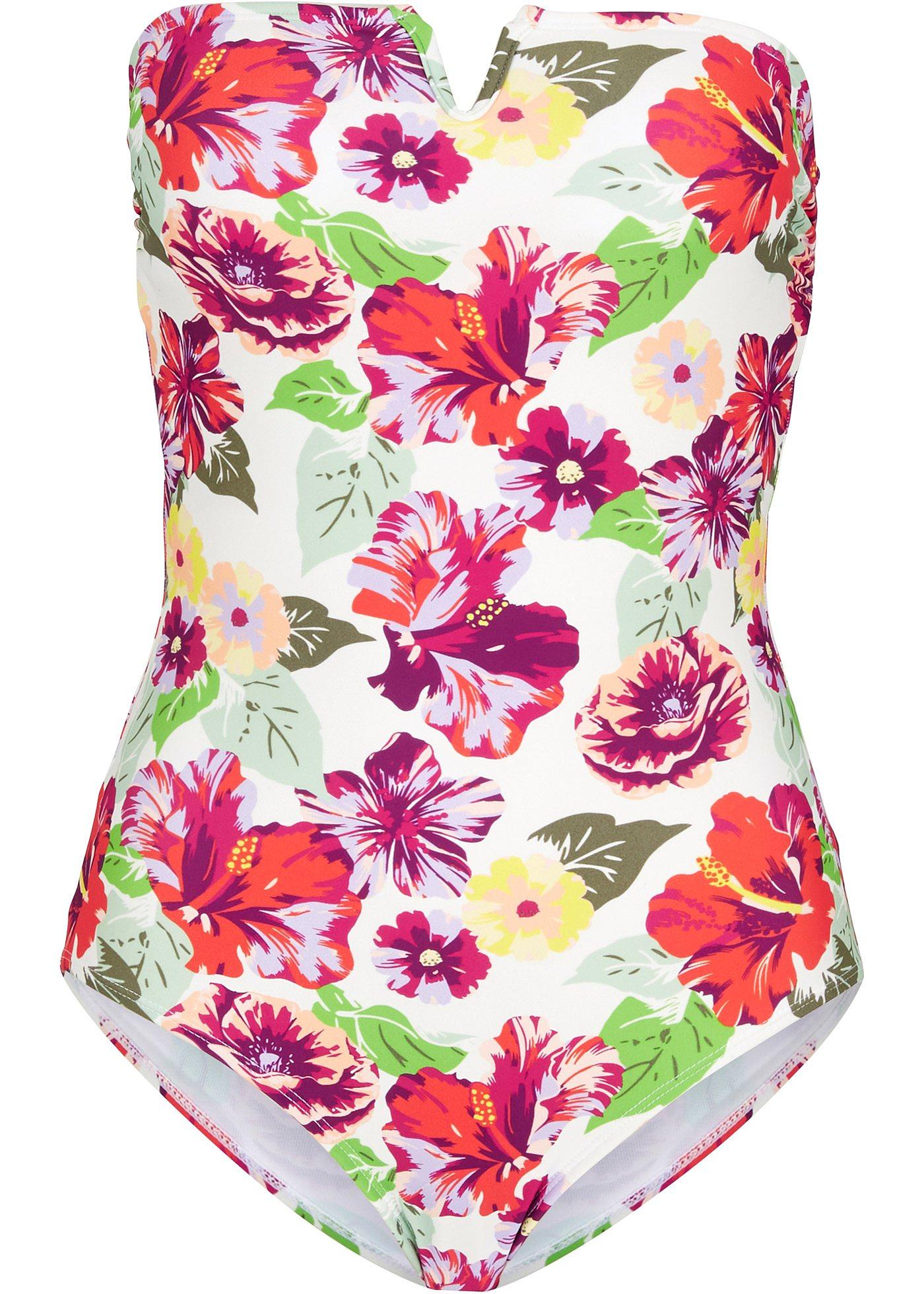 Maillot 1 pièce sculptant grande stature en polyamide recyclé, effet sculptant léger