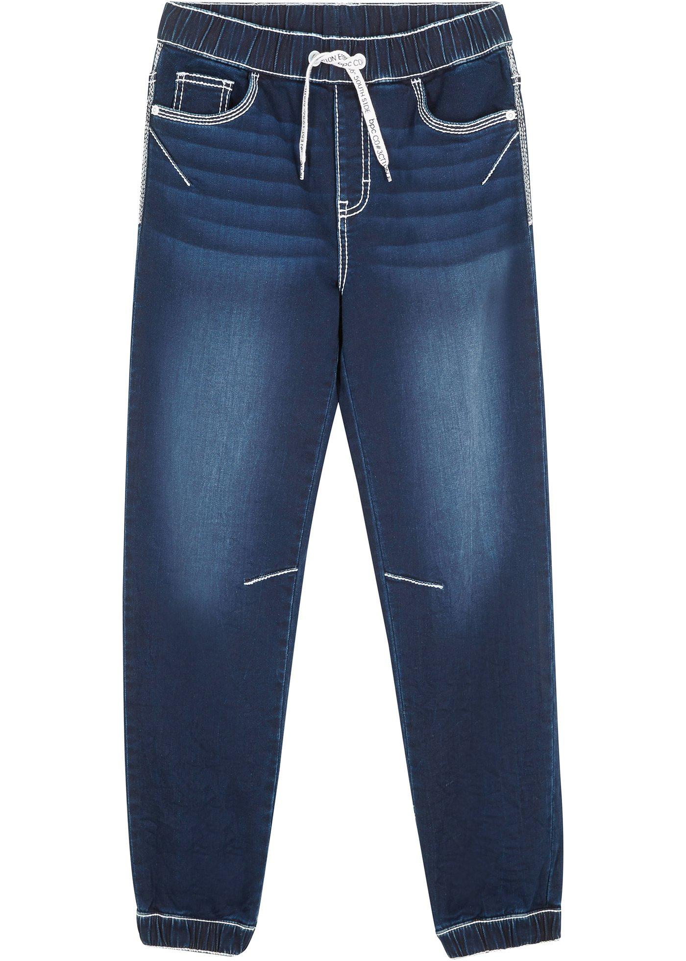 Jean-jogging garçon avec coutures contrastantes, Slim Fit