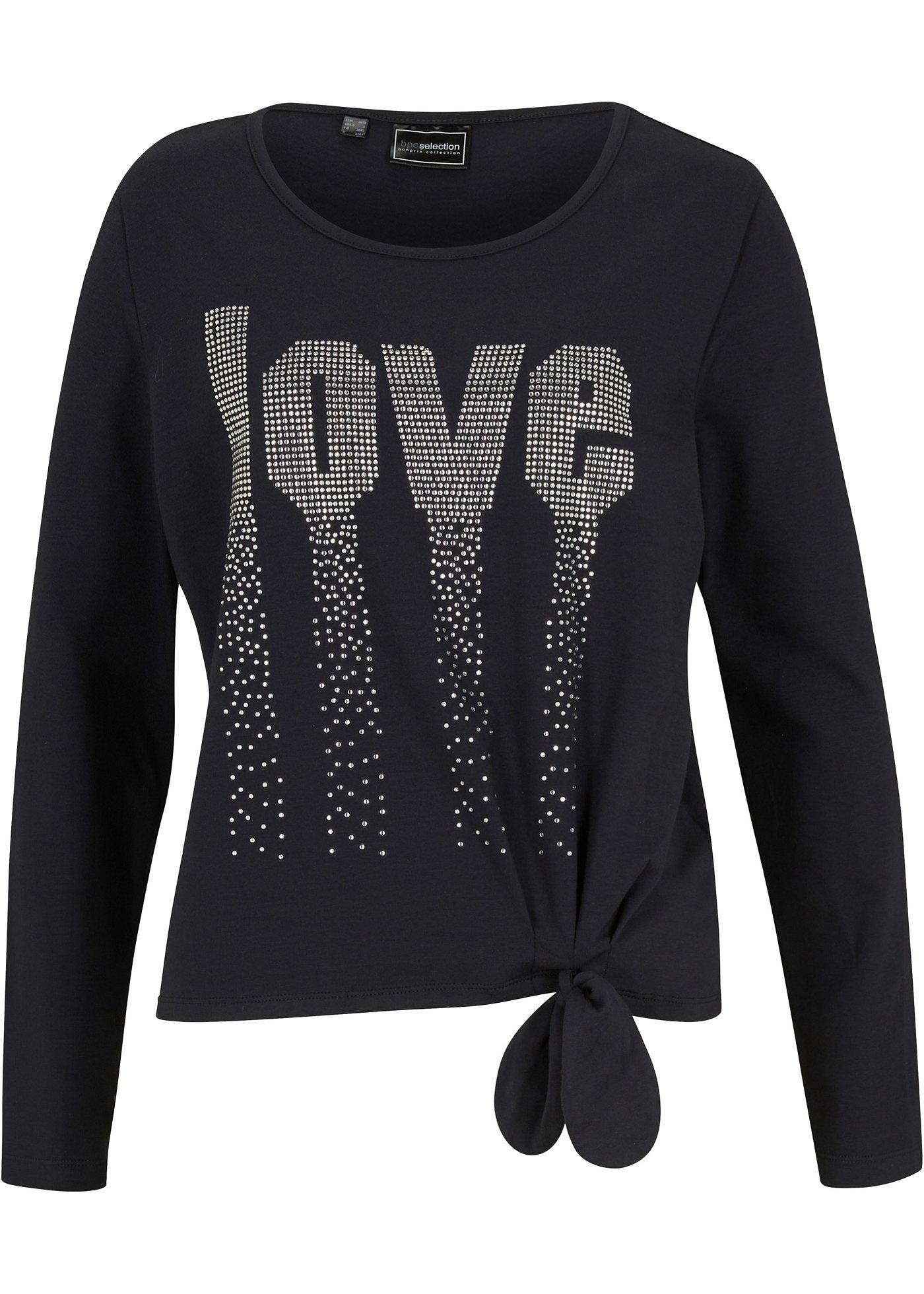 T-shirt manches longues avec nœud