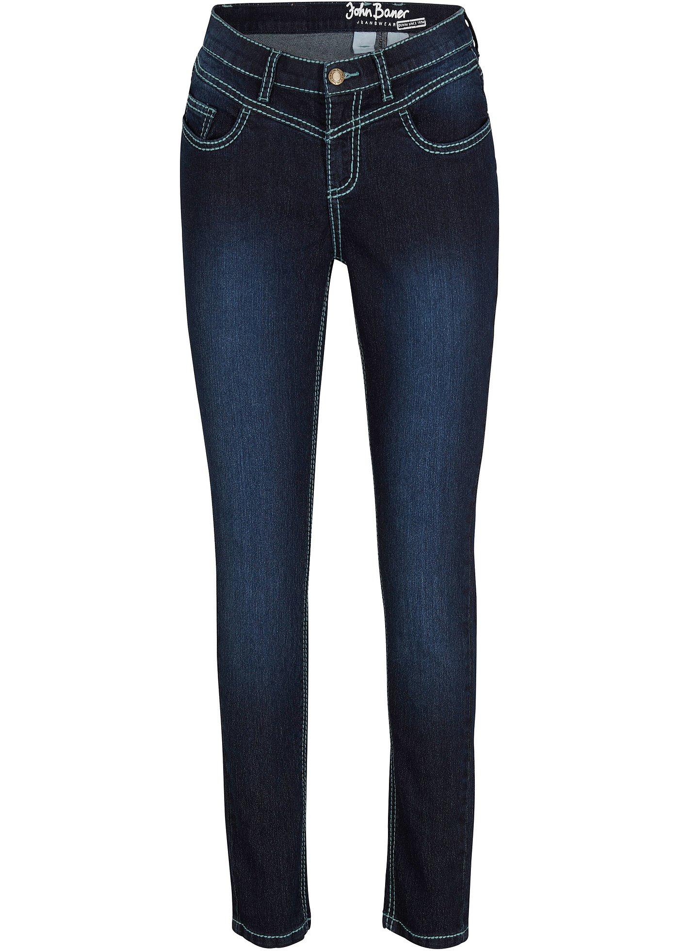 Image de Jean extensible Slim Fit avec coutures contrastantes
