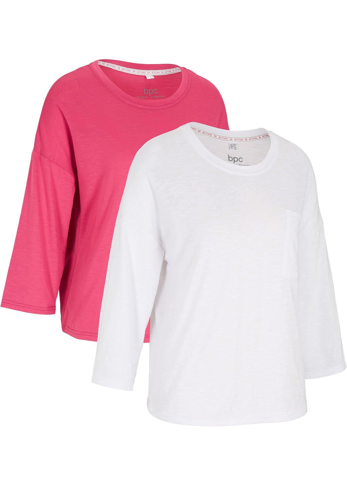 Lot de 2 T-shirts fonctionnels manches 3/4