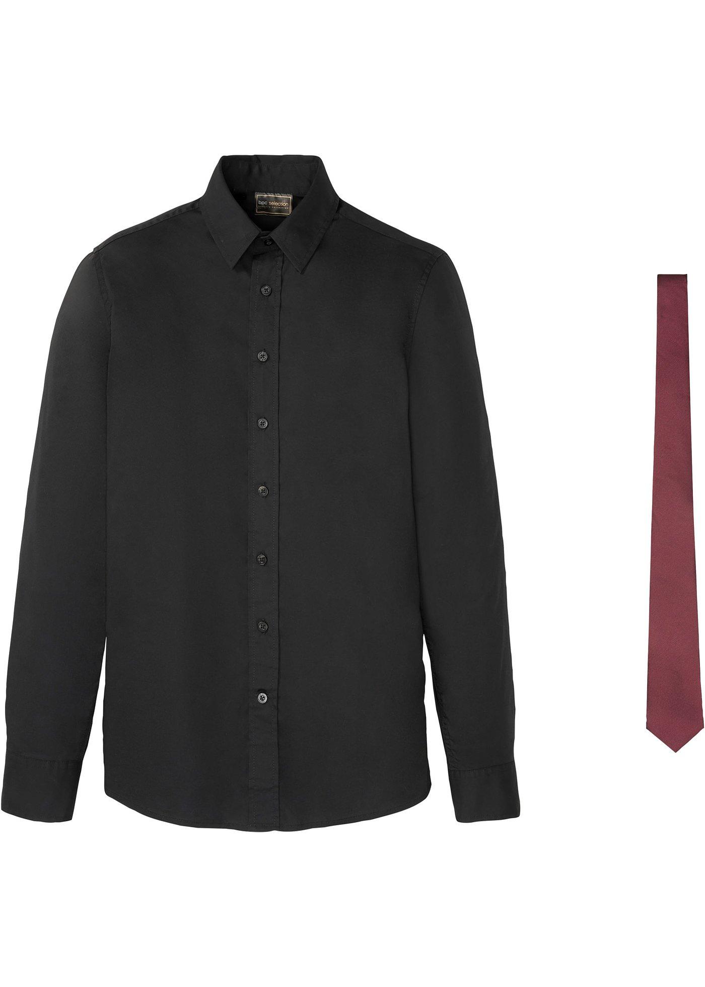 Chemise et cravate Slim Fit (Ens. 2 pces.)