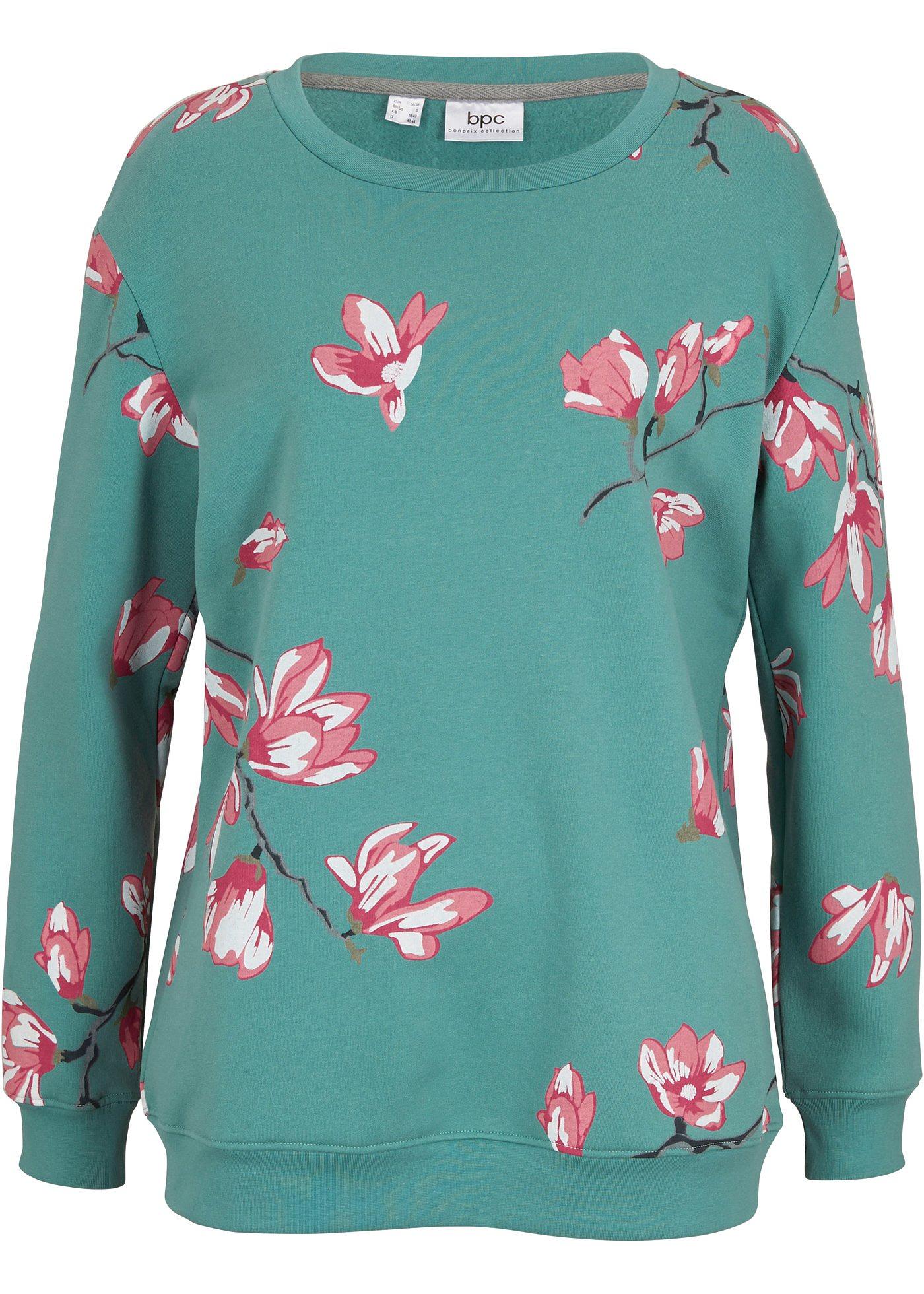 Sweat-shirt à imprimé floral