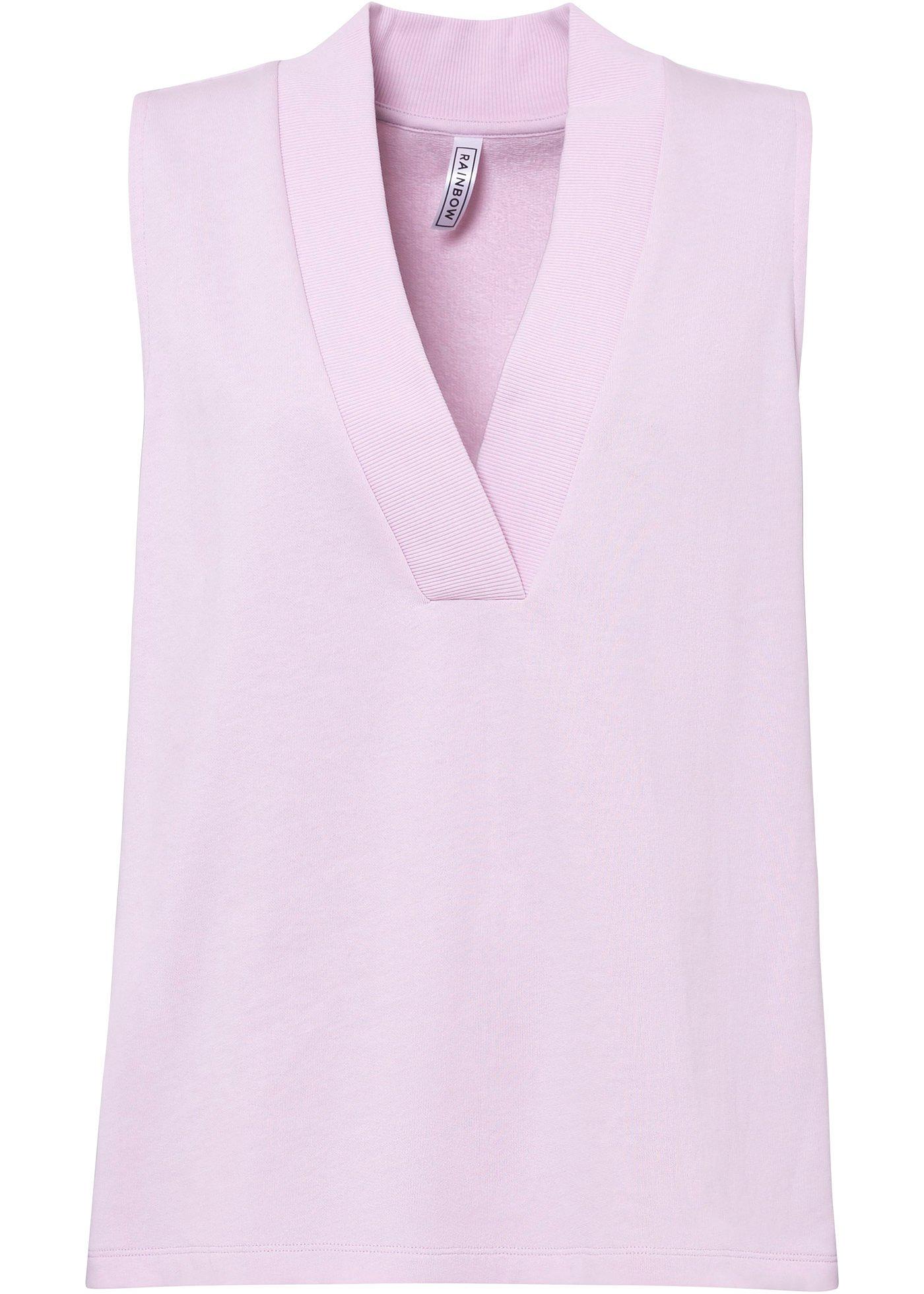 Sweat sans manches avec décolleté plongeant