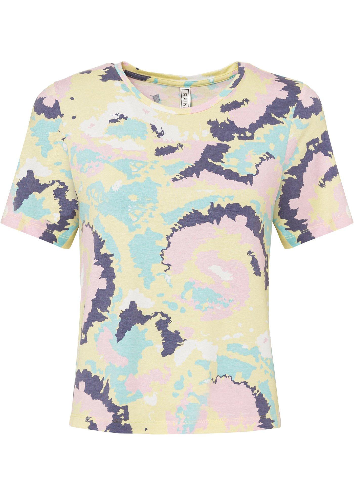 T-shirt batik raccourci avec viscose durable