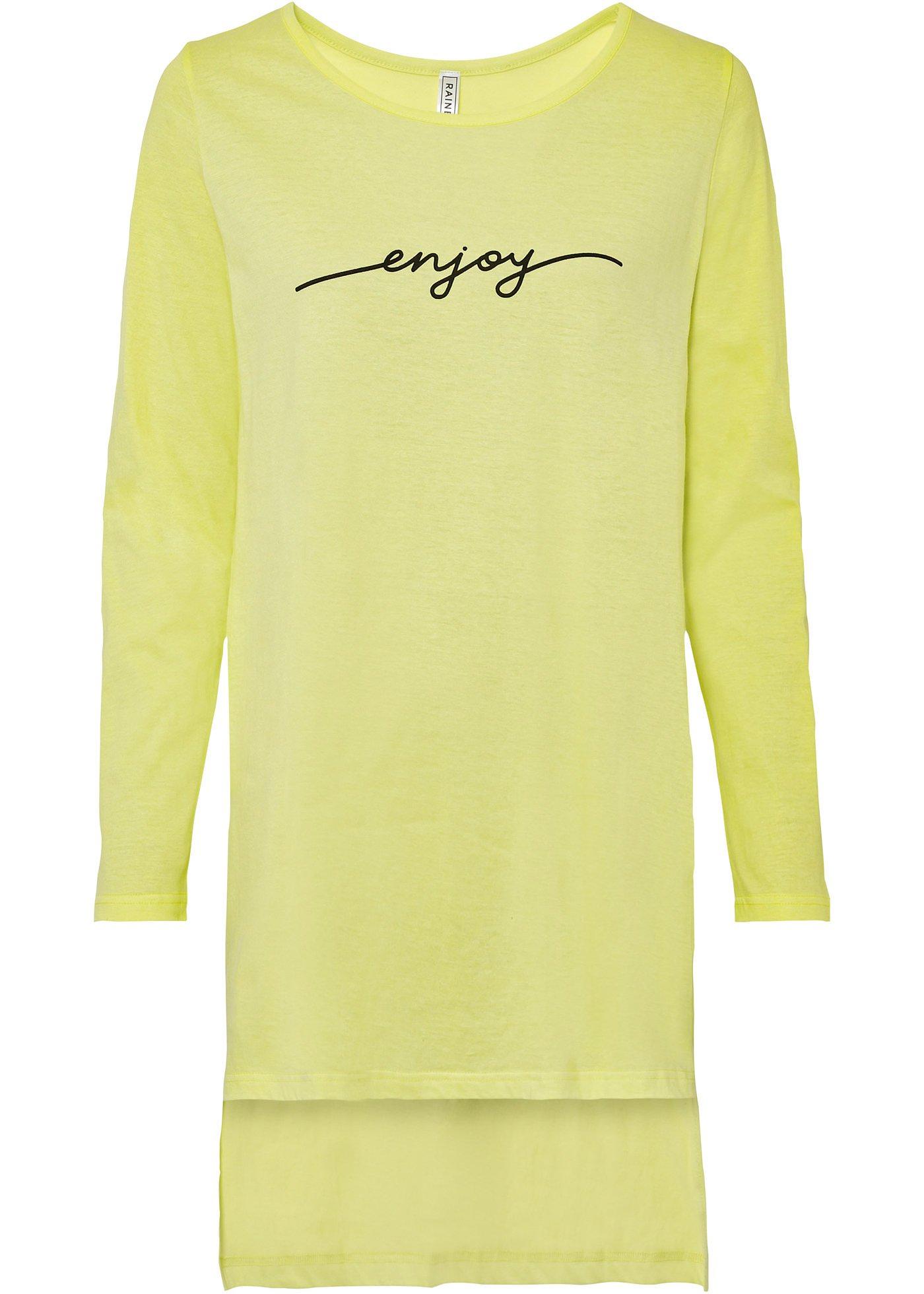 T-shirt long à fentes