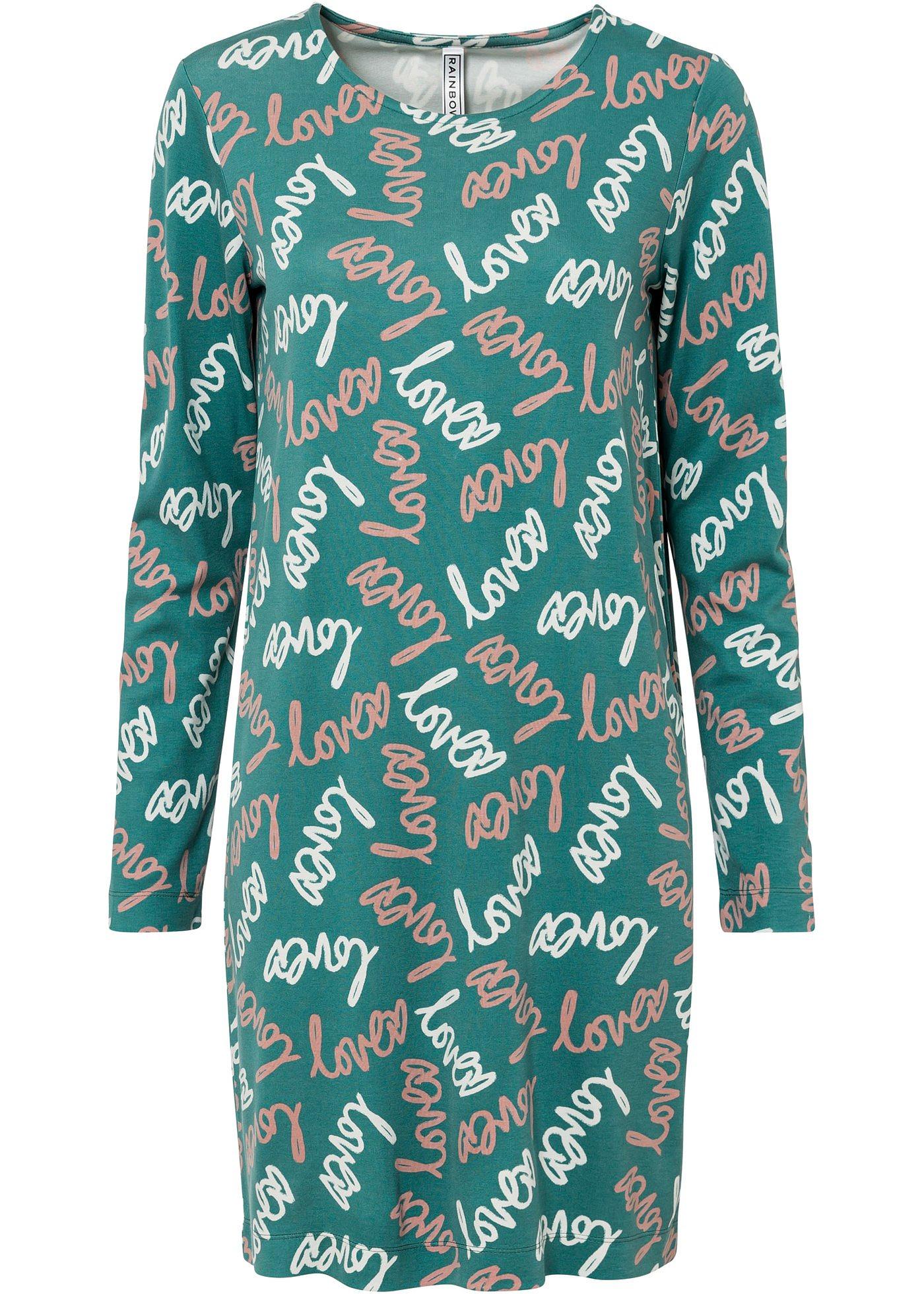 Robe manches longues à imprimé