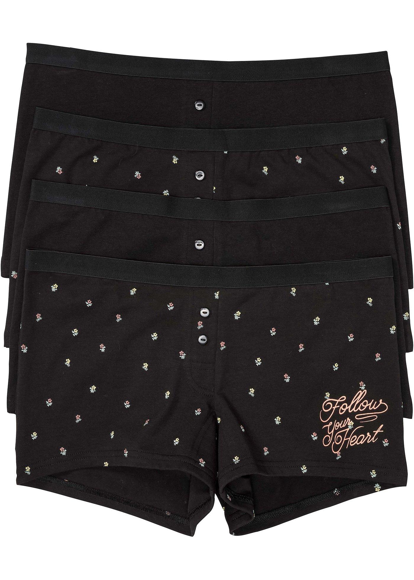 Lot de 4 boxers femme