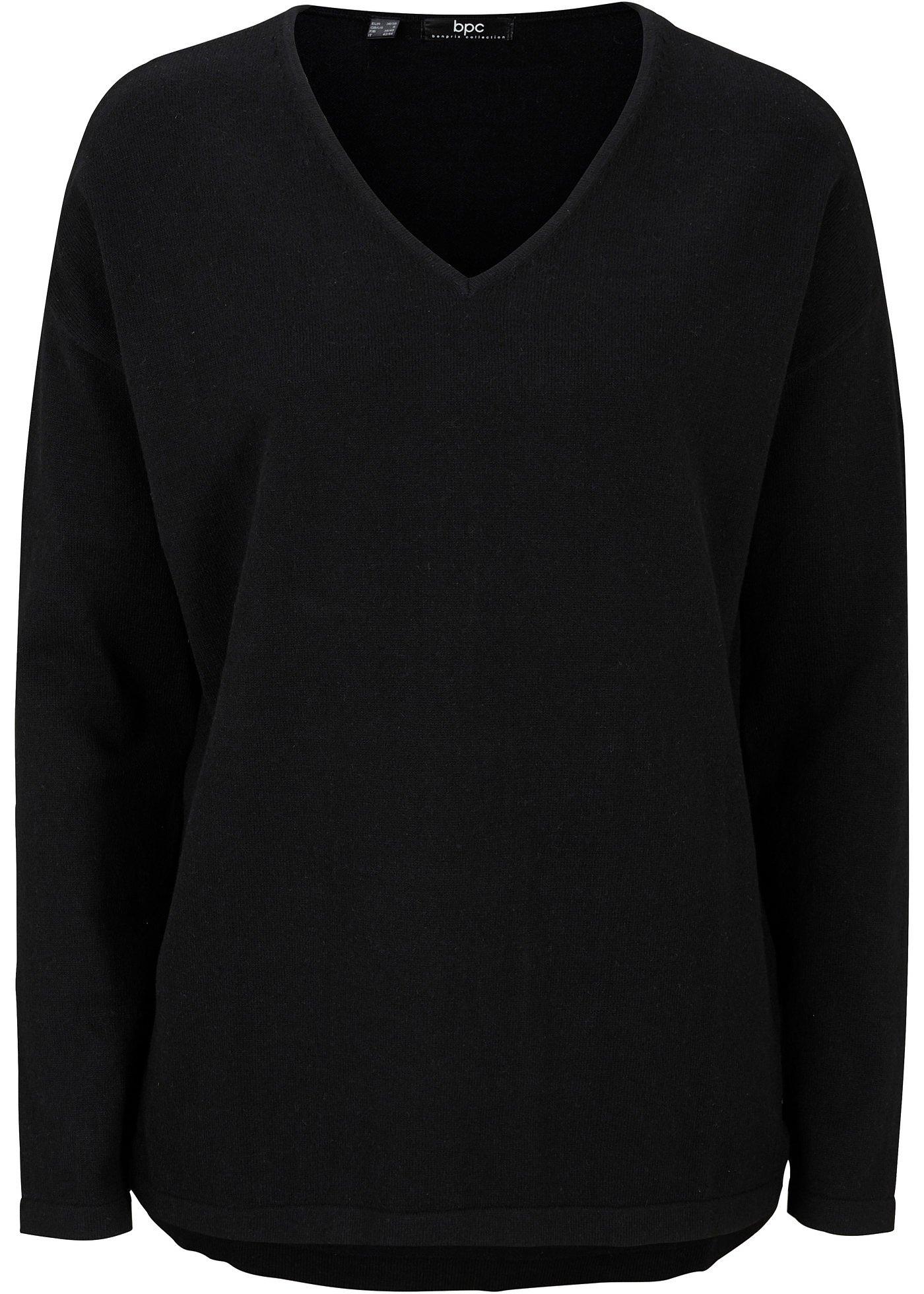 Pull court-long avec fente latérale