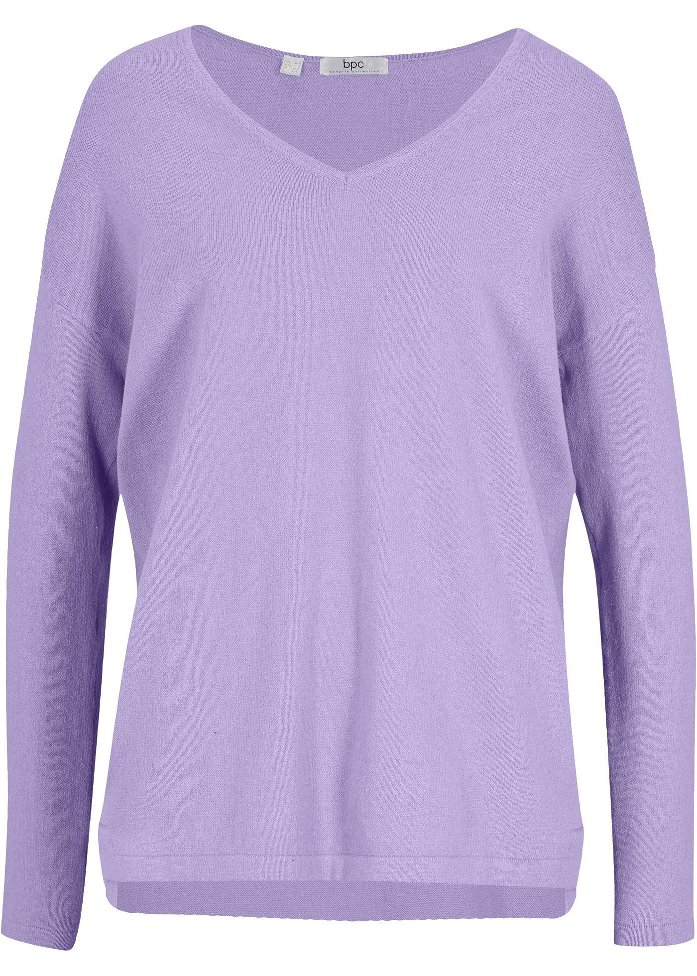 Pull court-long avec fente latérale