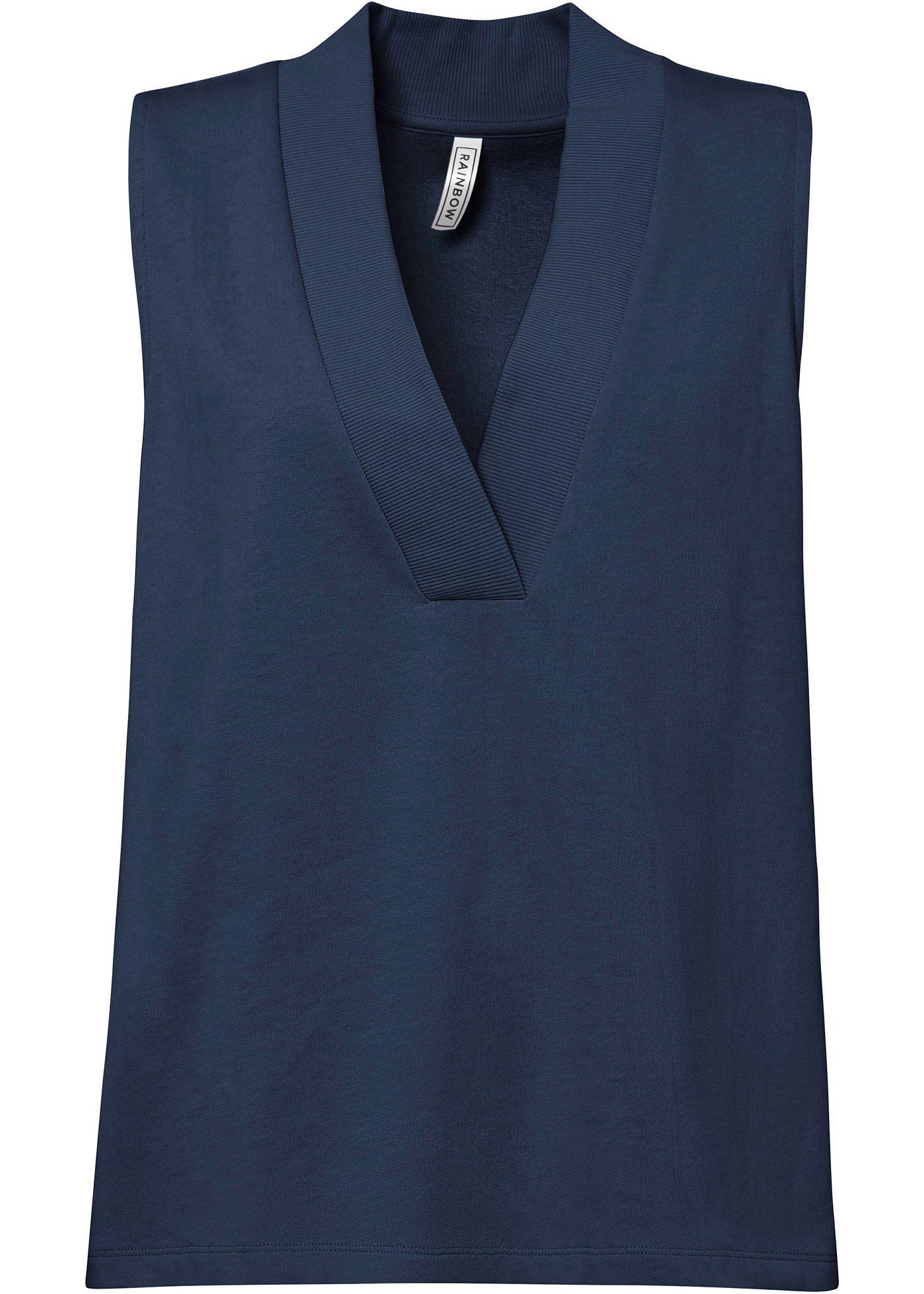 Sweat sans manches avec décolleté plongeant