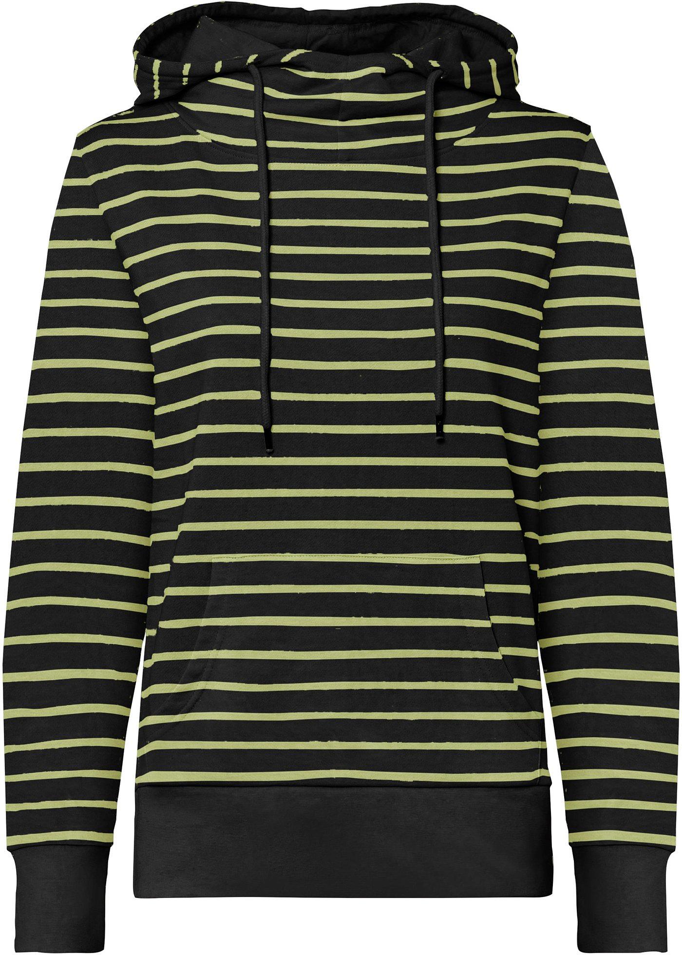 Sweat-shirt à capuche rayé