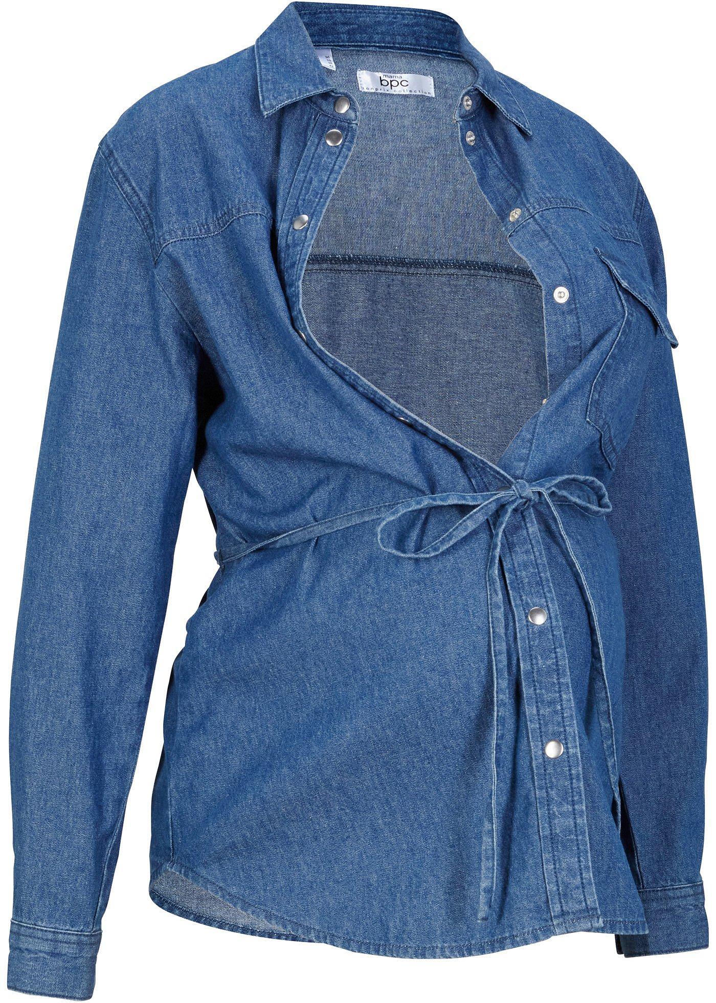 Chemise en jean de grossesse avec fonction allaitement