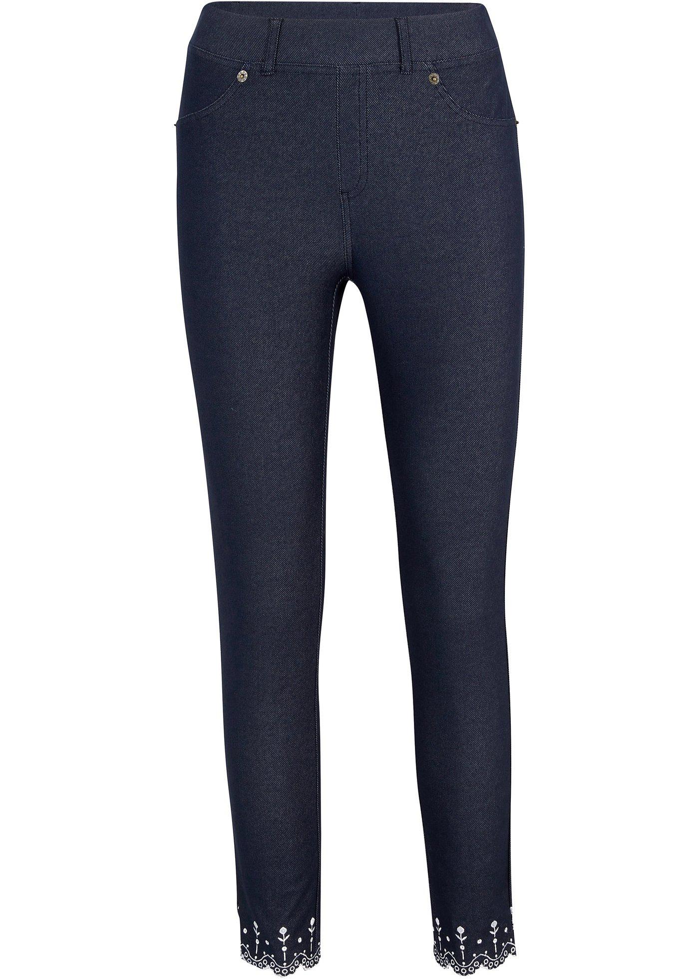 Jegging avec bordure ondulée