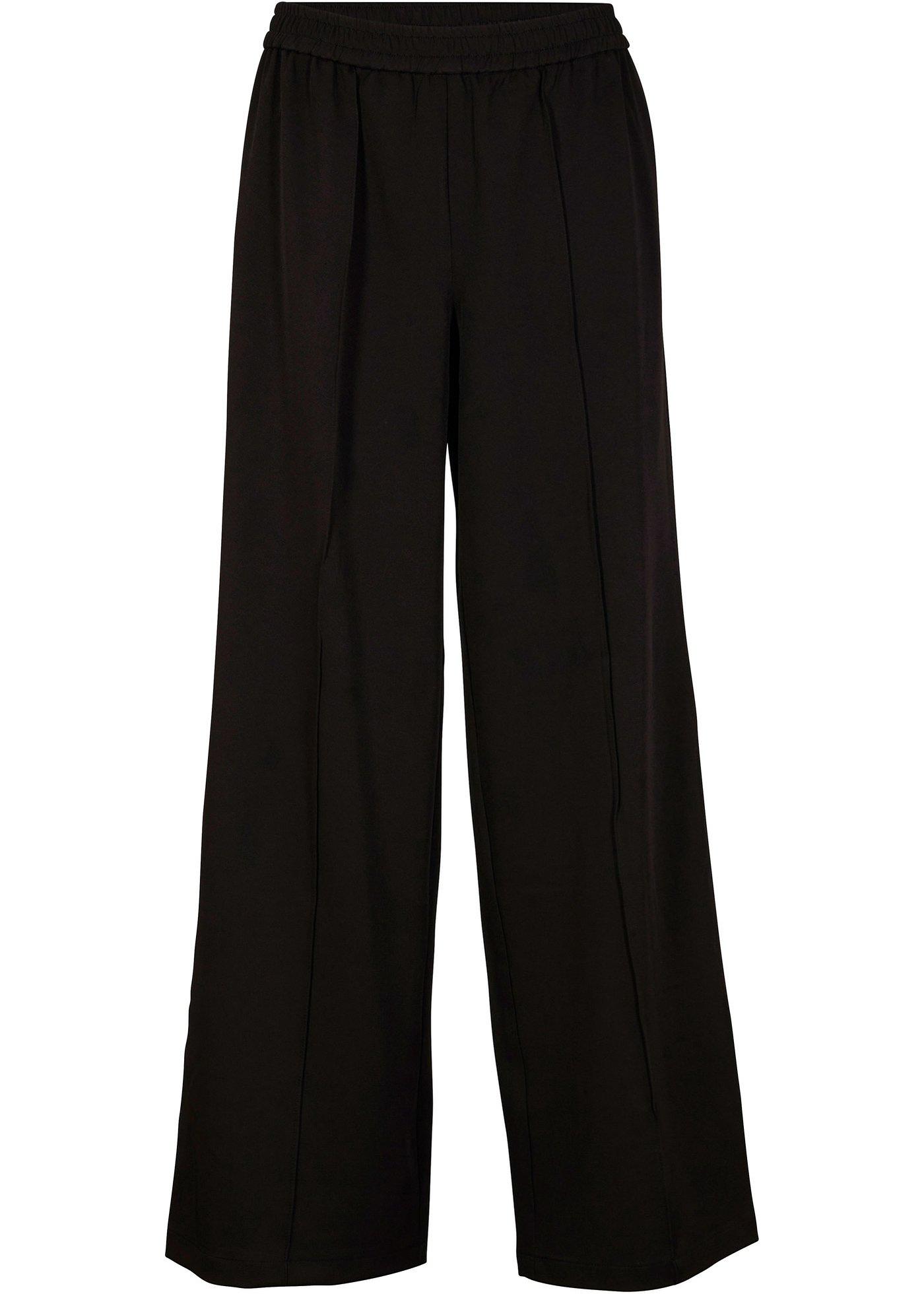 Pantalon extensible avec taille élastiquée, Flared