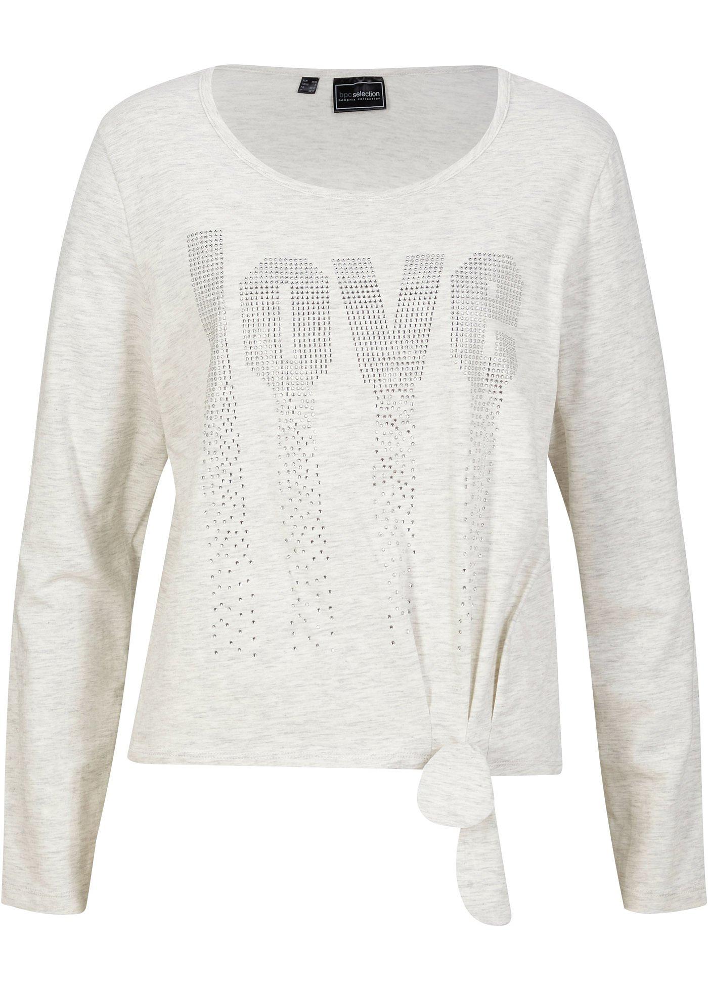 T-shirt manches longues avec nœud