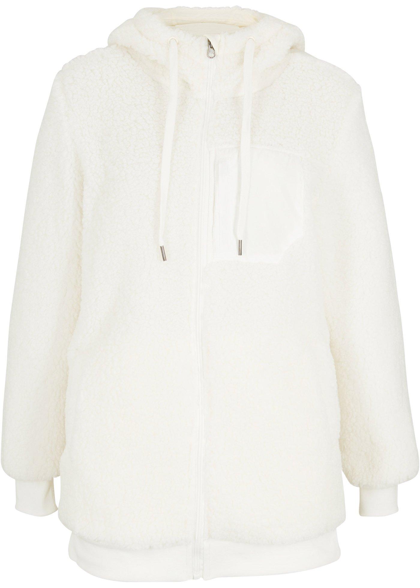 Veste en polaire peluche avec capuche, manches longues