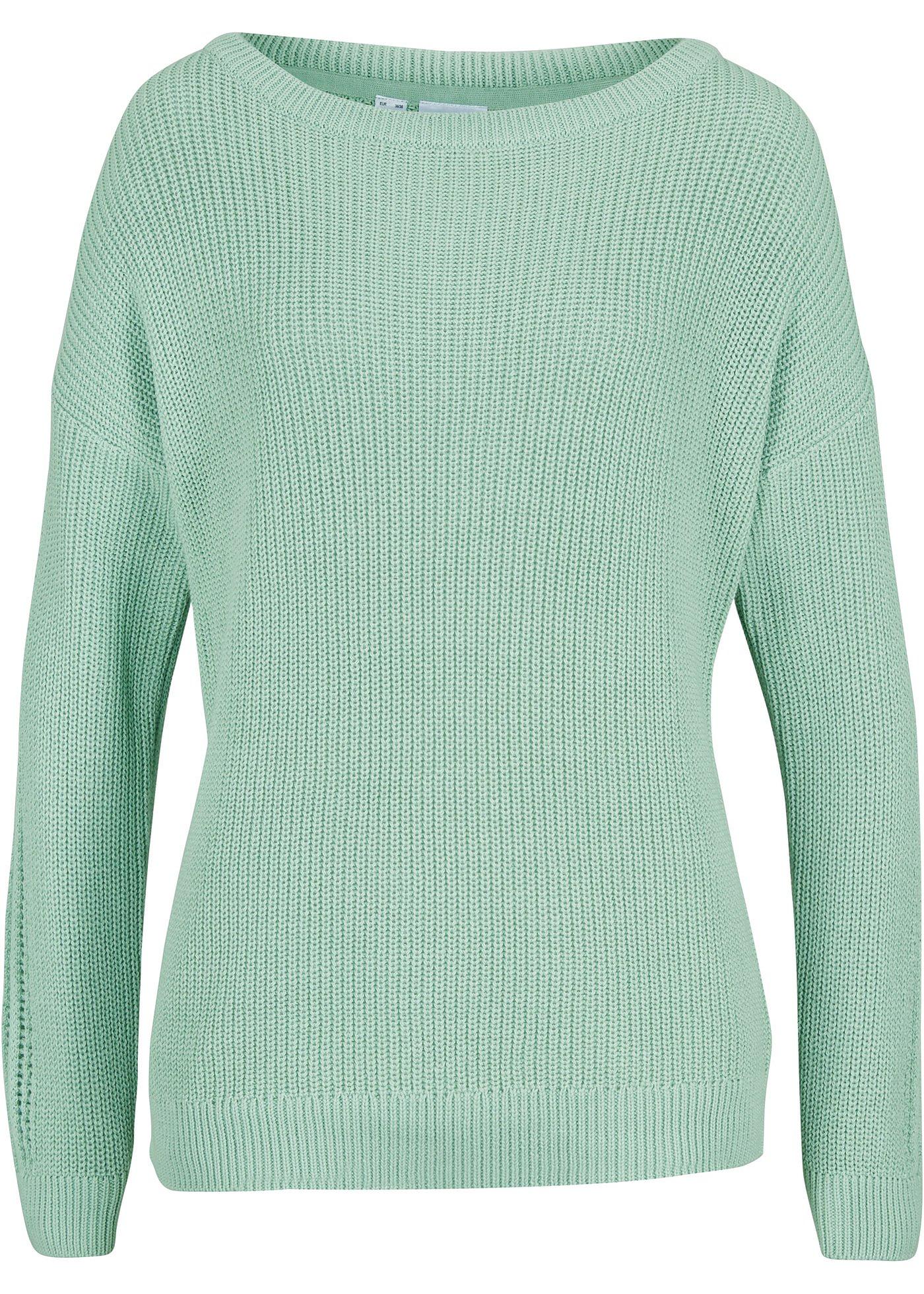 Pull à encolure bateau et manches ajourées