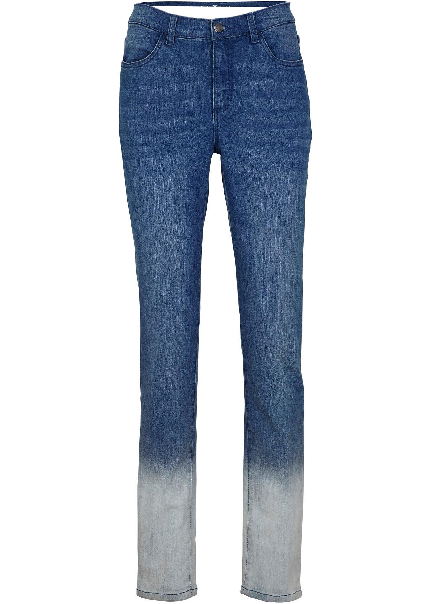 Jean extensible Slim Fit, effet dip-dye