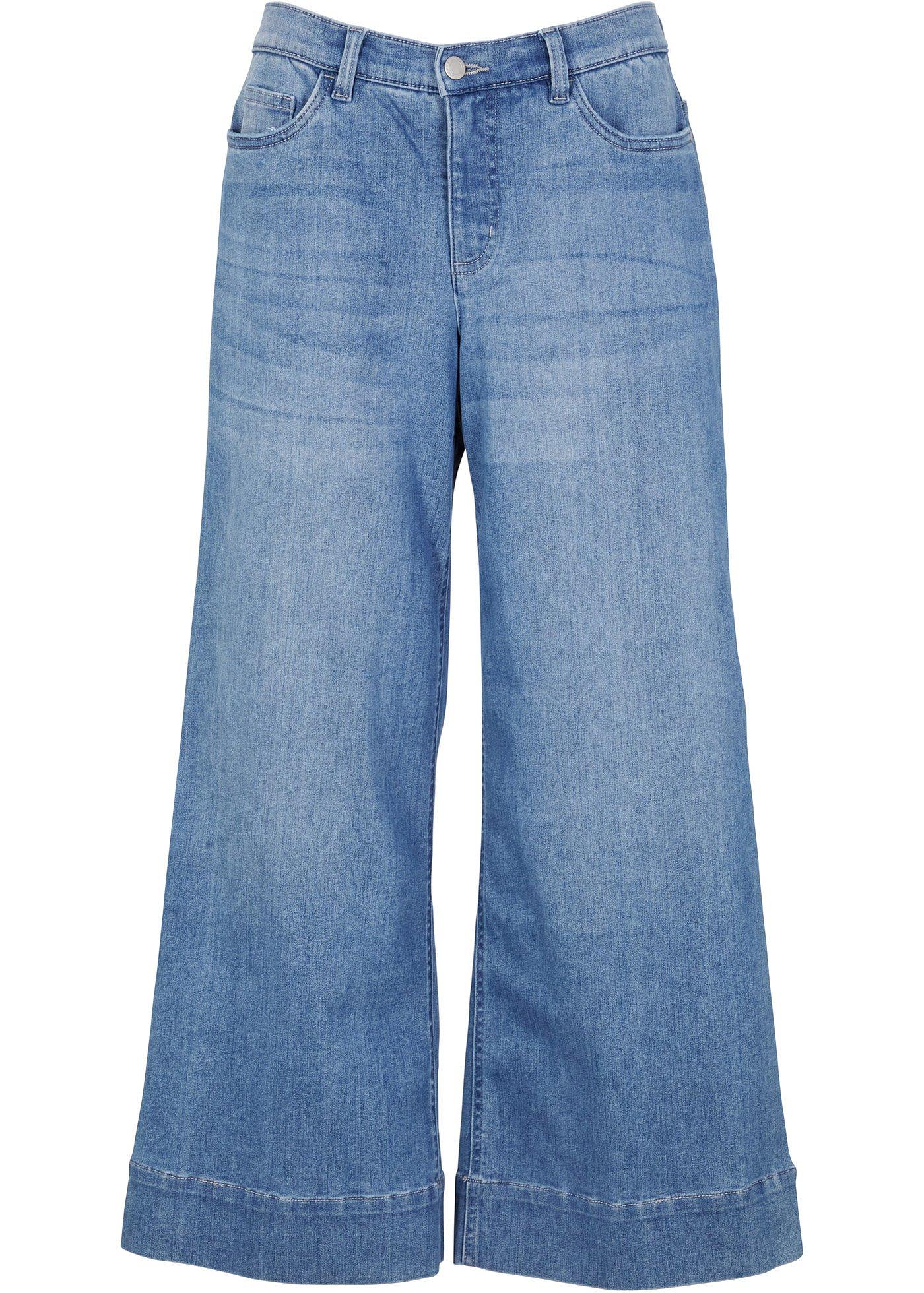 Jupe-culotte en jean extensible super-soft