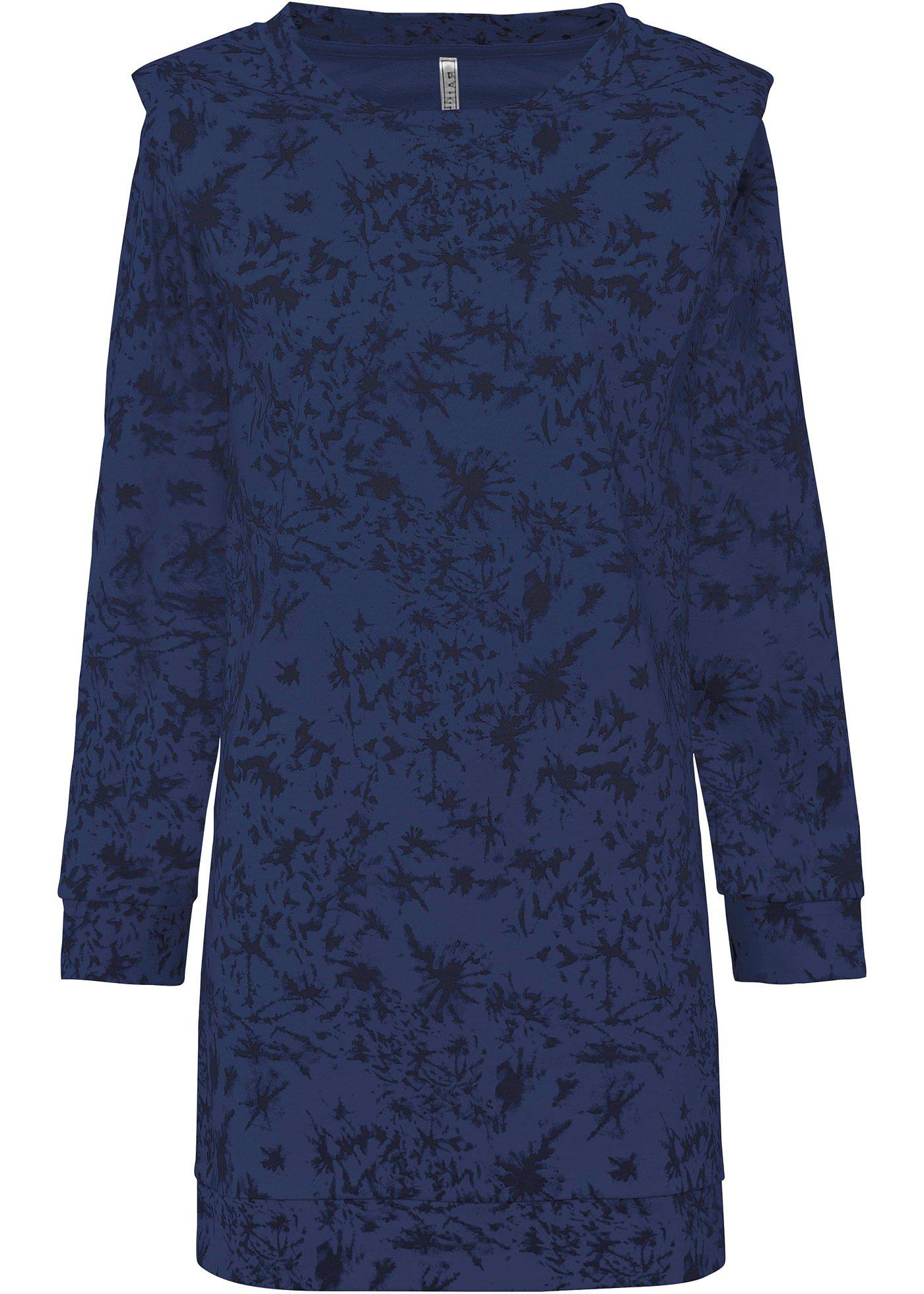 Robe sweat avec épaules volumineuses