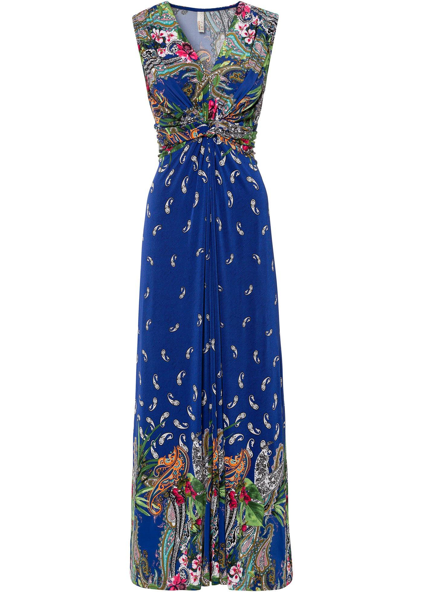 Magnifique robe longue avec joli motif