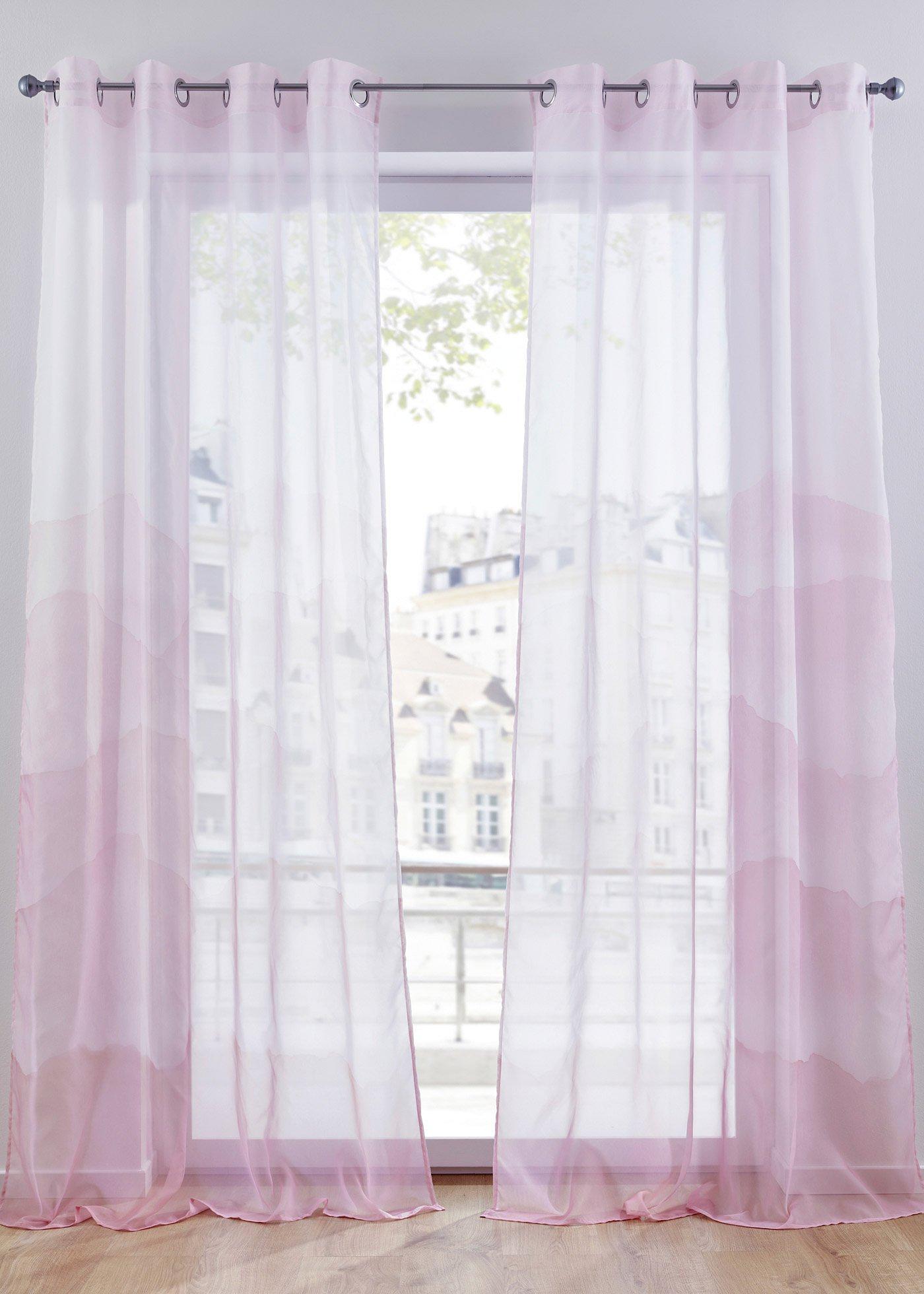 Voilage à imprimé vague (1 pce.)