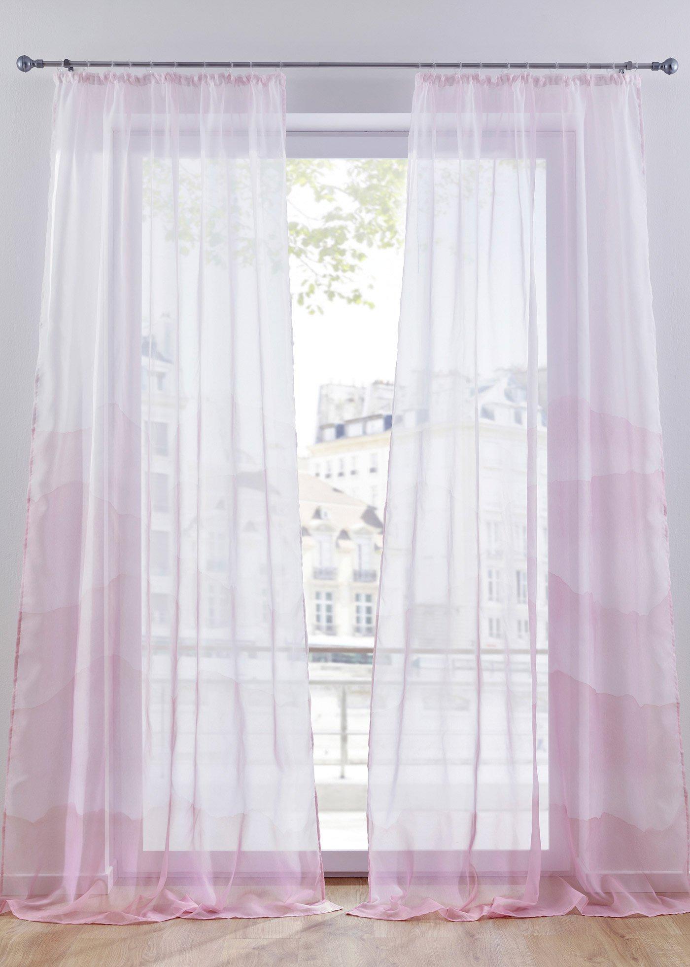 Voilage à imprimé vague (1 pce.)