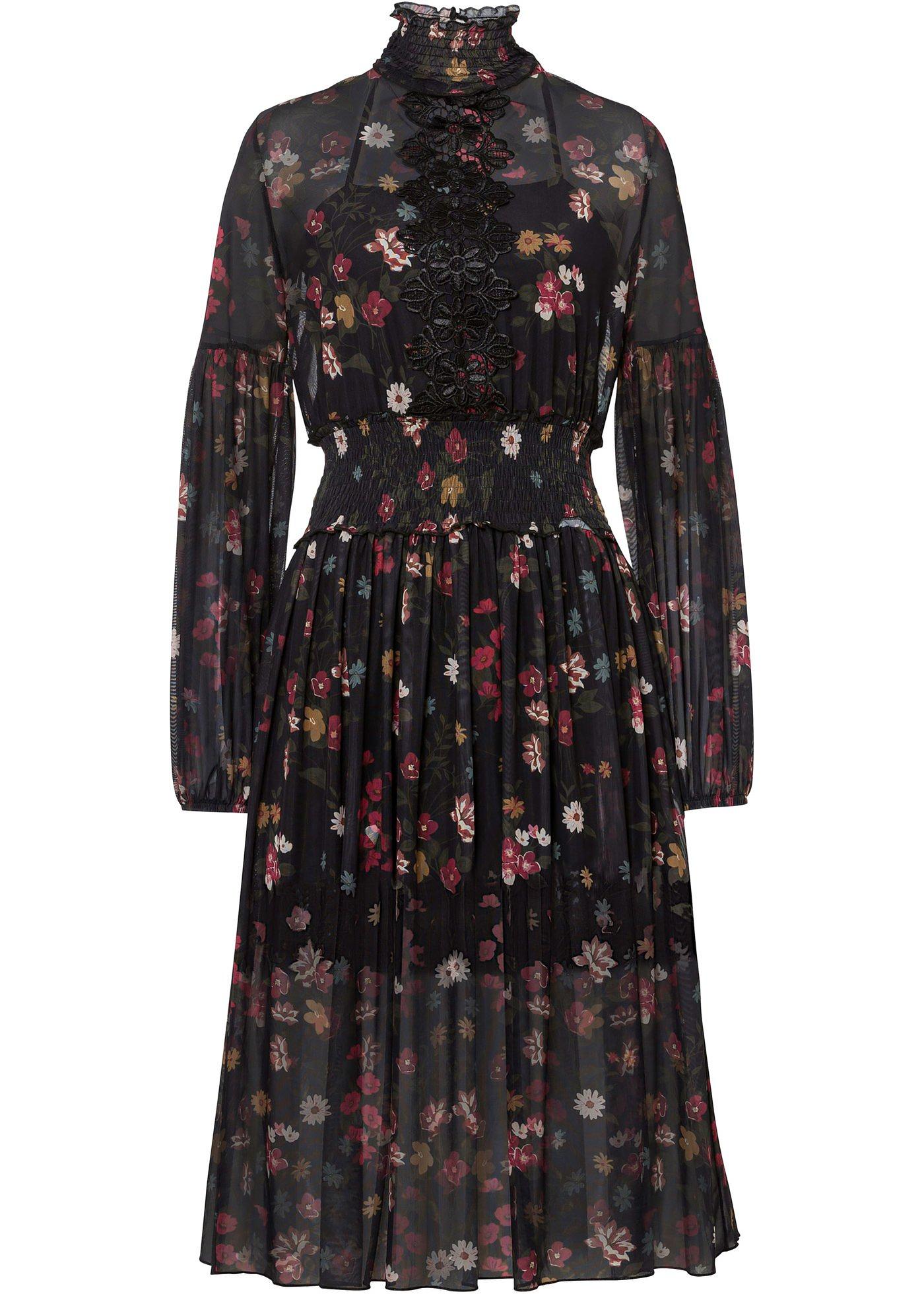 Robe en mesh imprimée