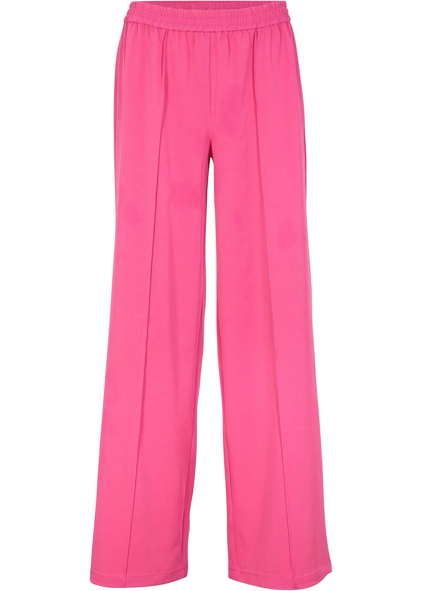 Pantalon extensible avec taille élastiquée, Flared