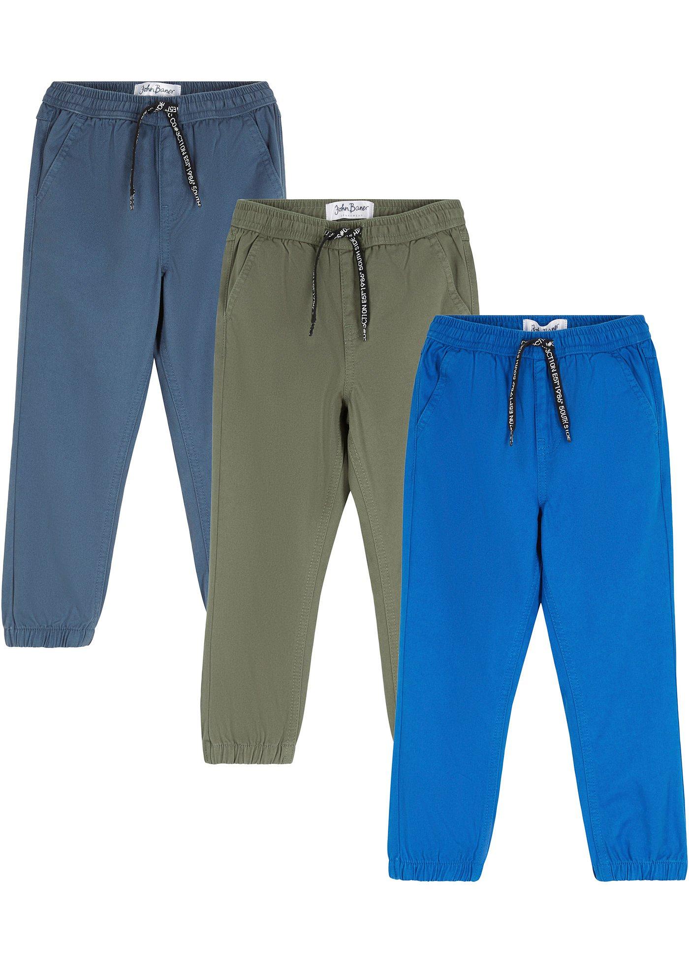 Lot de 3 pantalons avec finitions élastiques