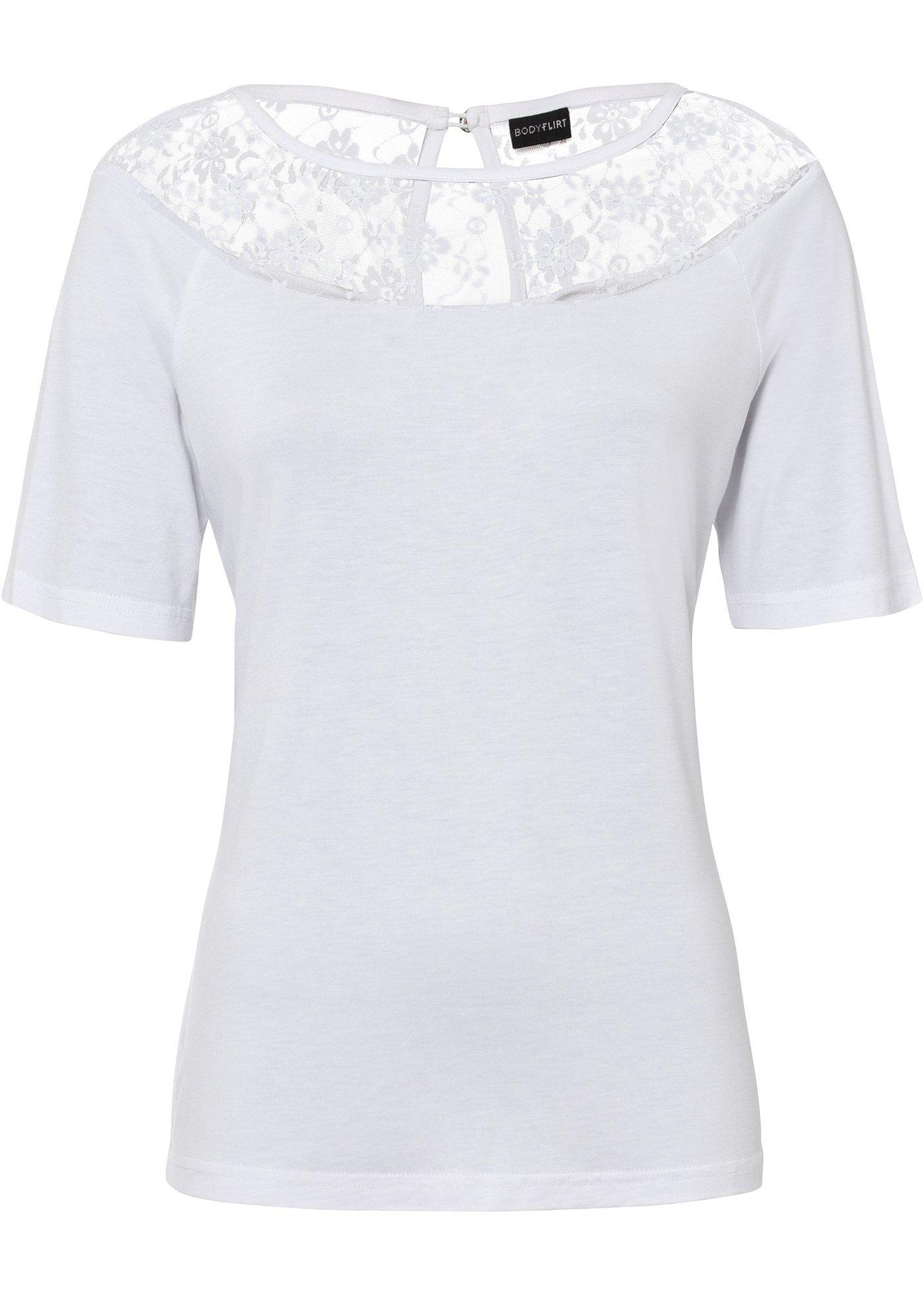 T-shirt à dentelle