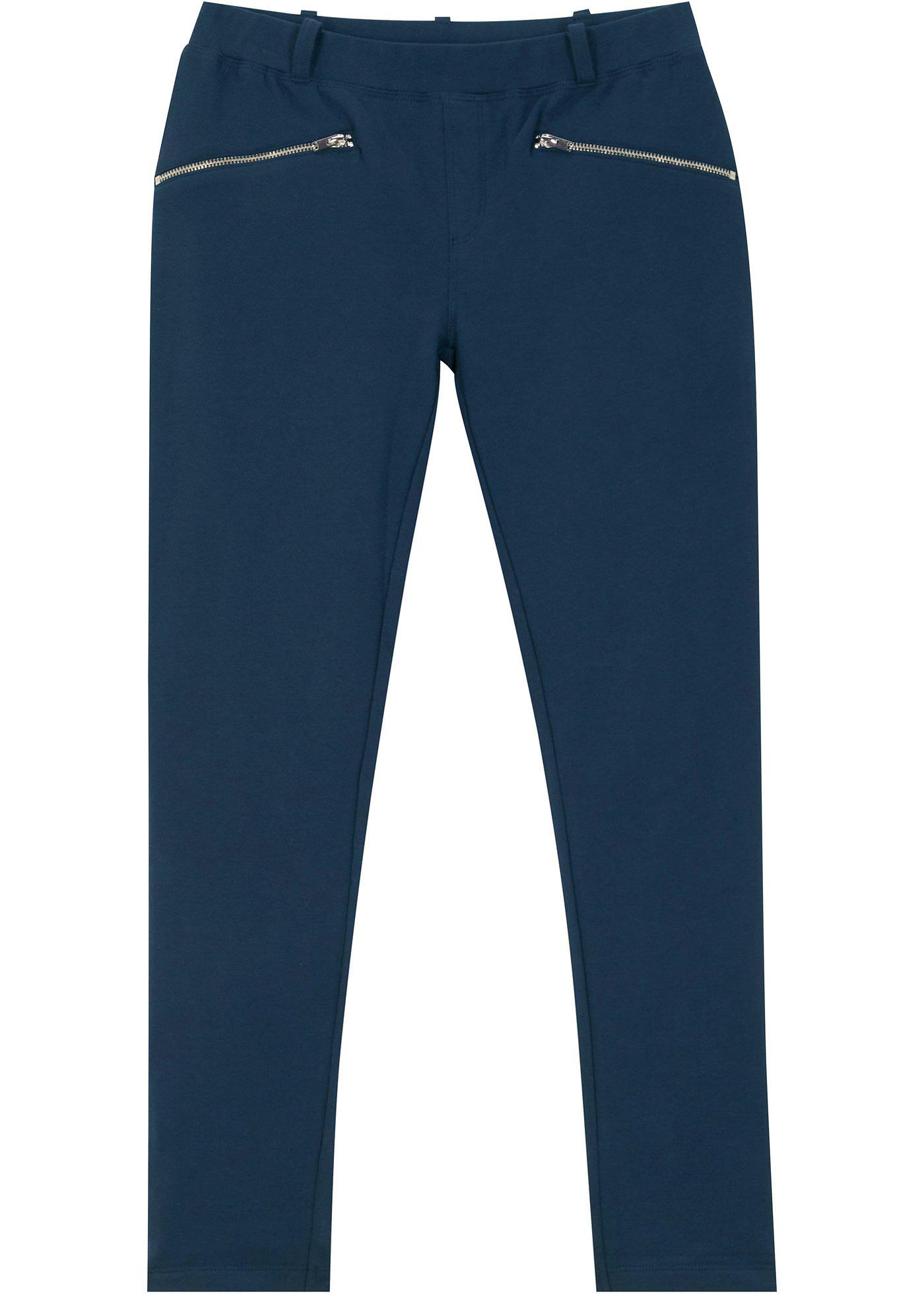 Pantalon extensible fille avec zips latéraux