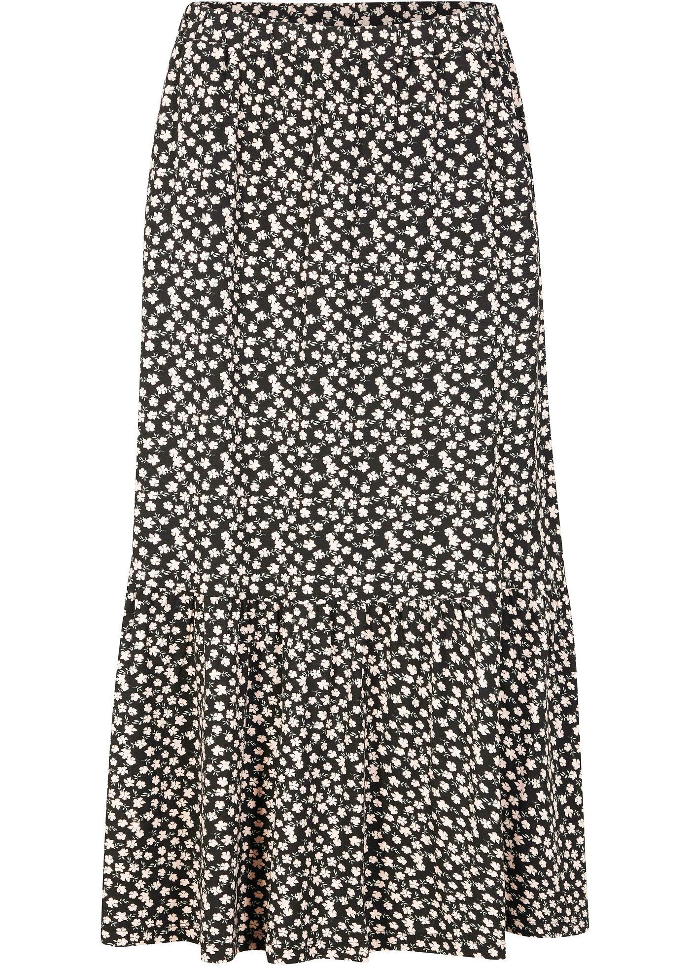 Jupe à flleurs en viscose durable