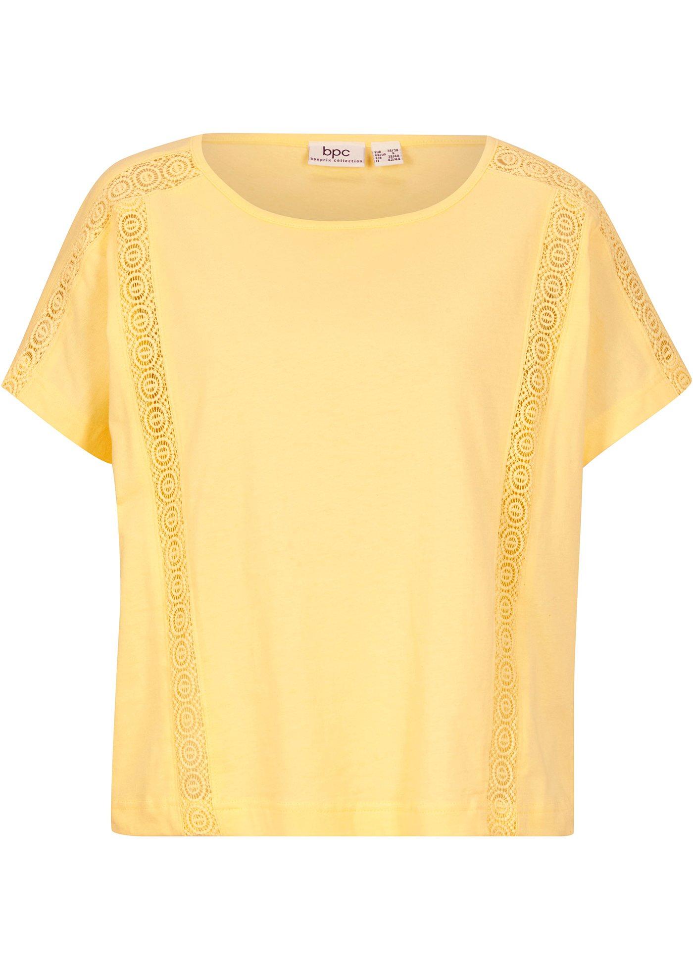 T-shirt manches courtes à dentelle