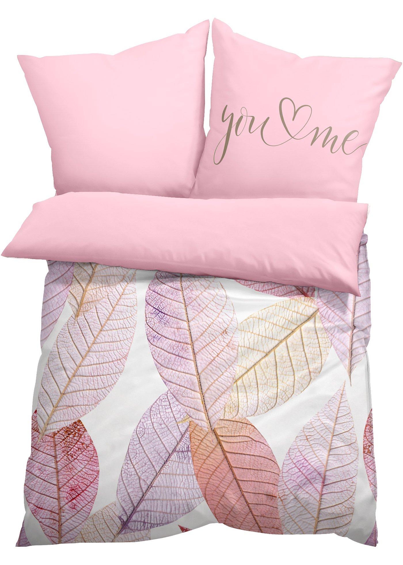 Parure de lit réversible motif floral