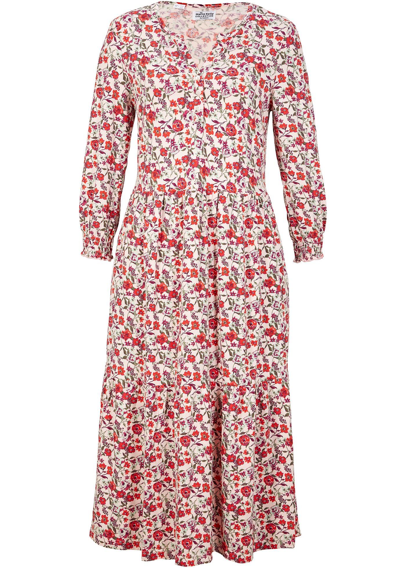 Robe midi à manches smockées Maite Kelly