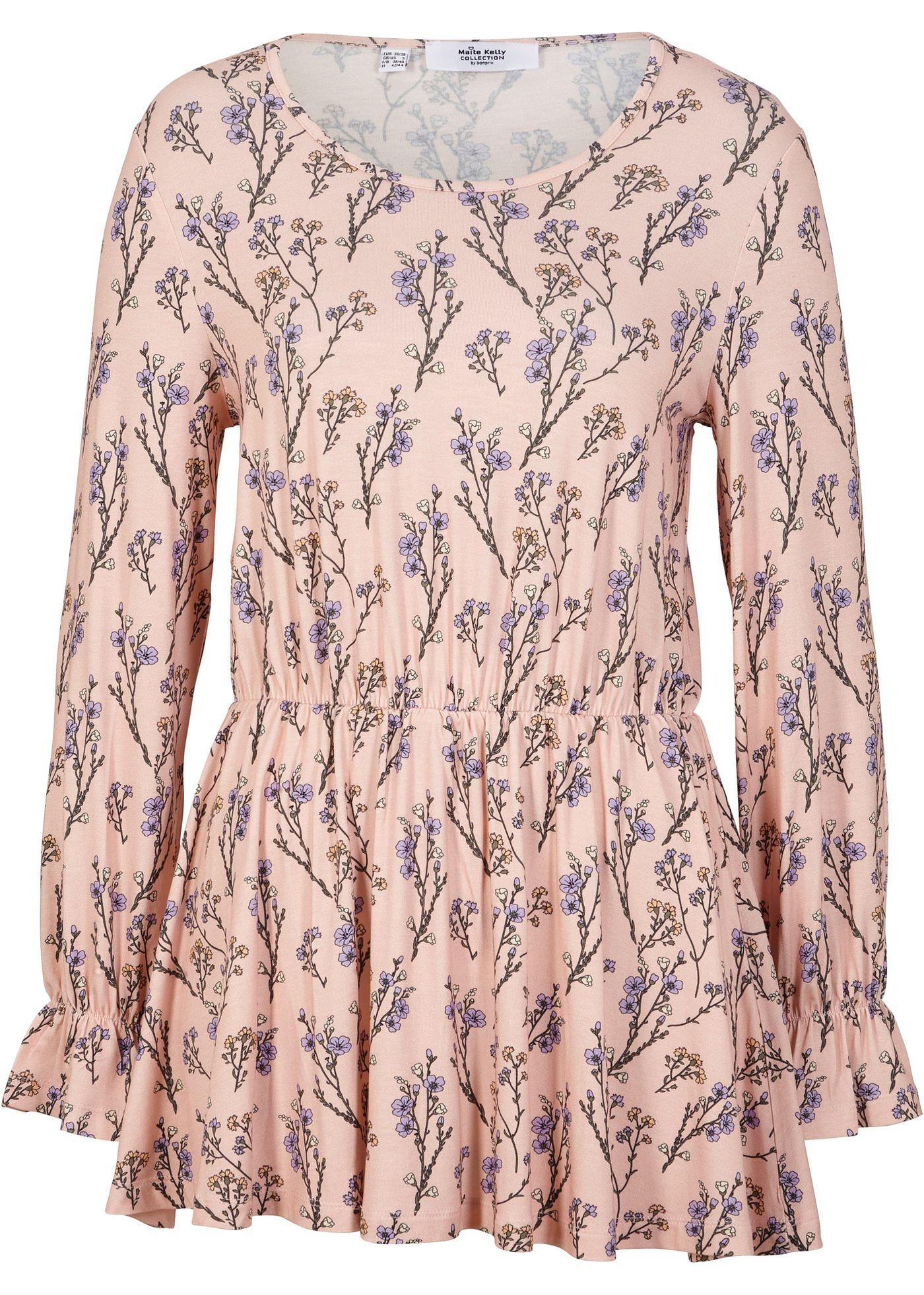 T-shirt tunique à manches volantées Maite Kelly